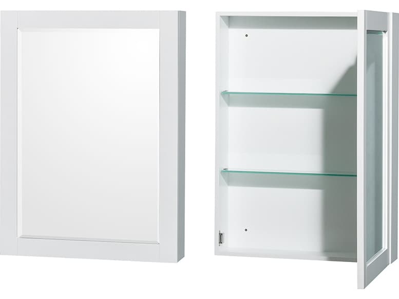 Wyndham Collection Sheffield 72" White Vanity with Medicine Cabinet