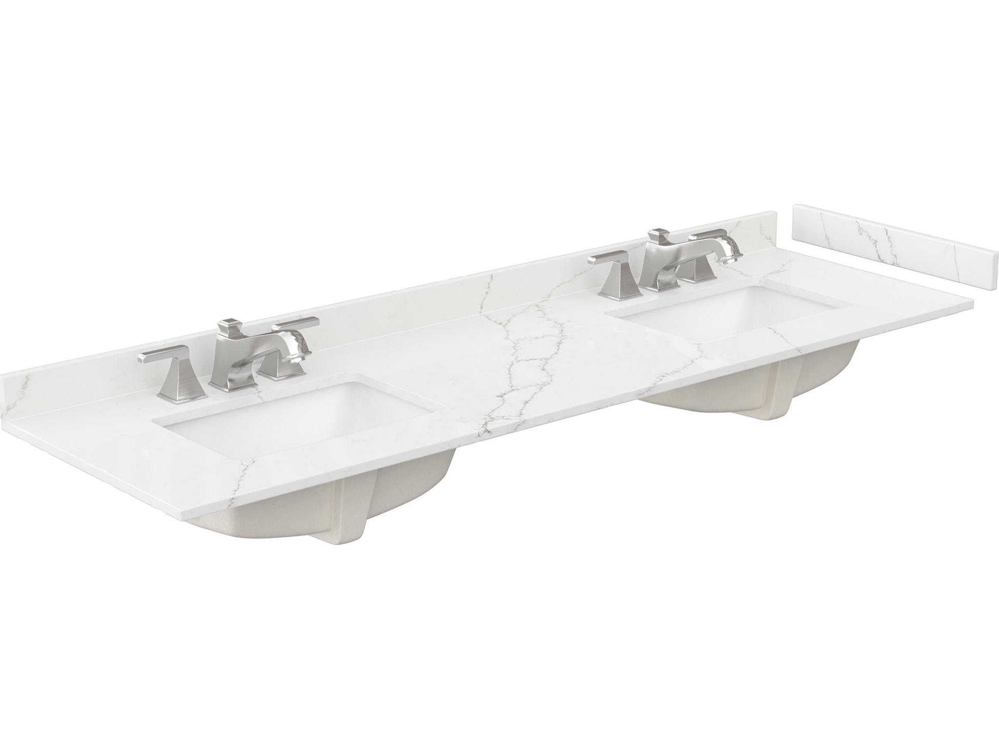 Wyndham Collection Sheffield 72" White Vanity