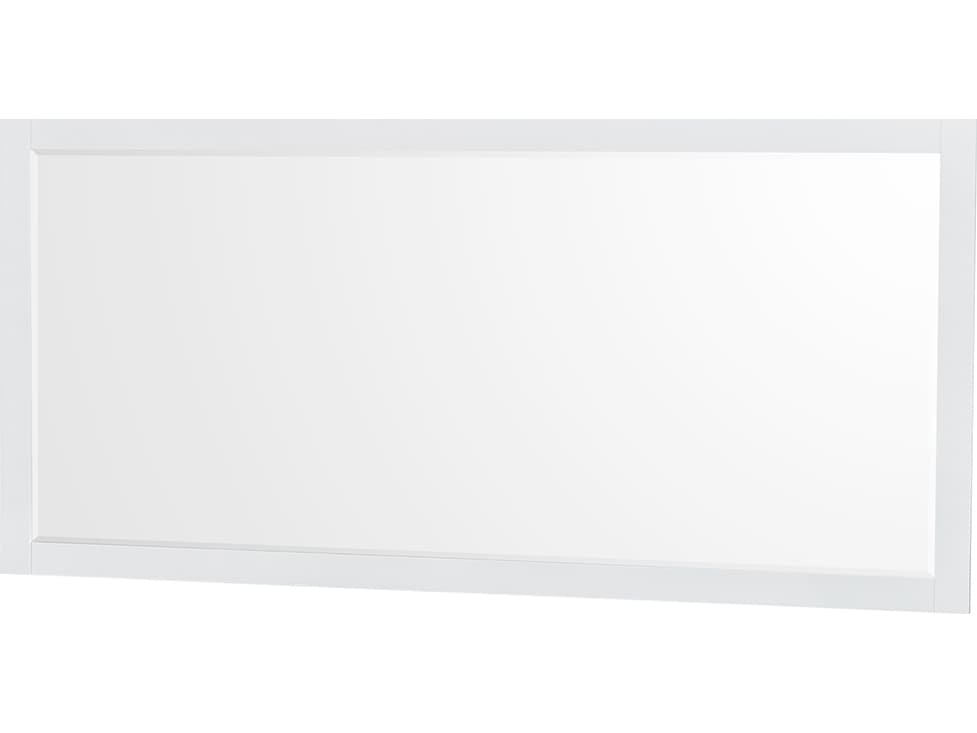 Wyndham Collection Sheffield 80" White Vanity with 70" Mirror