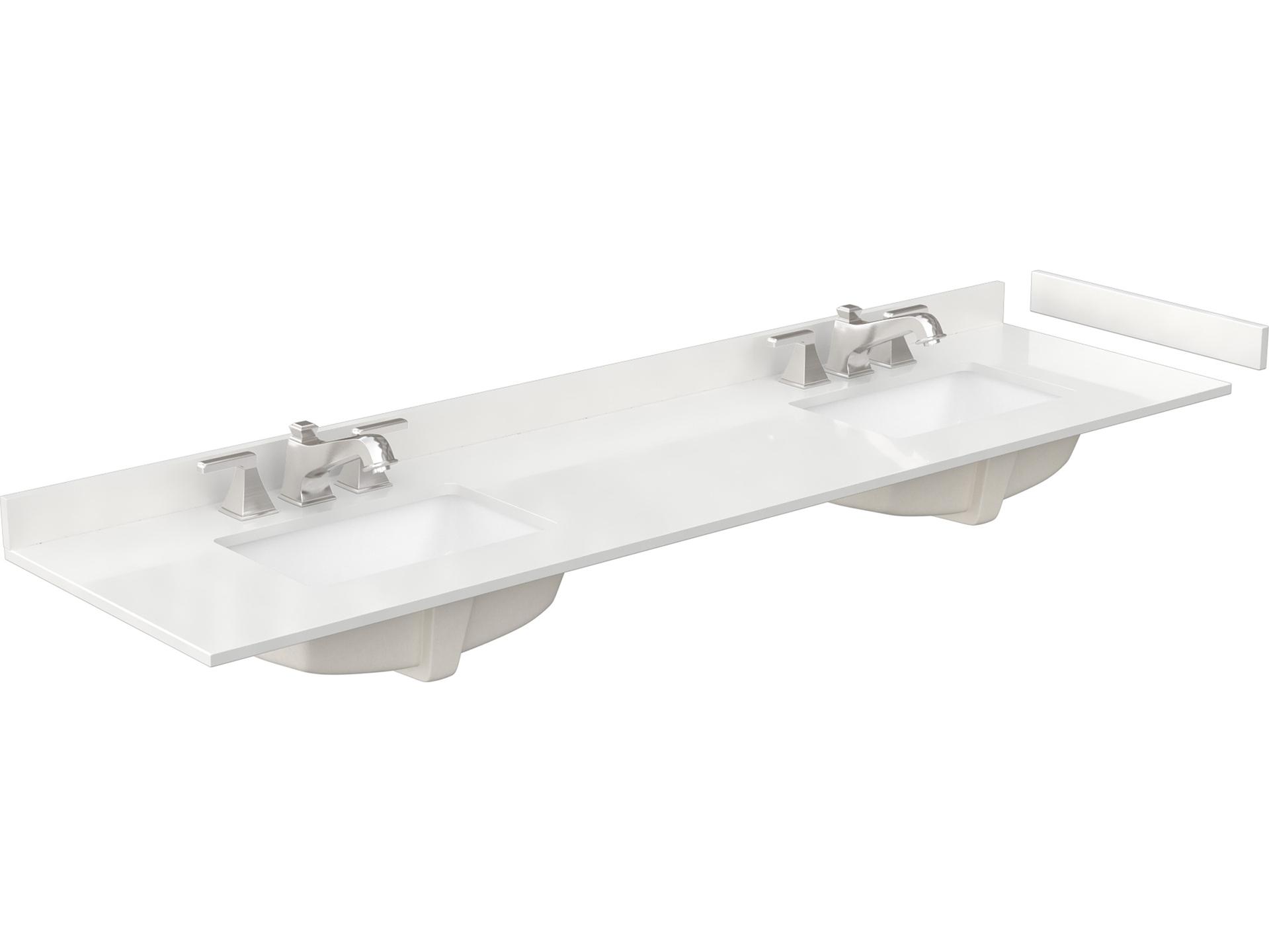 Wyndham Collection Sheffield 80" White Vanity