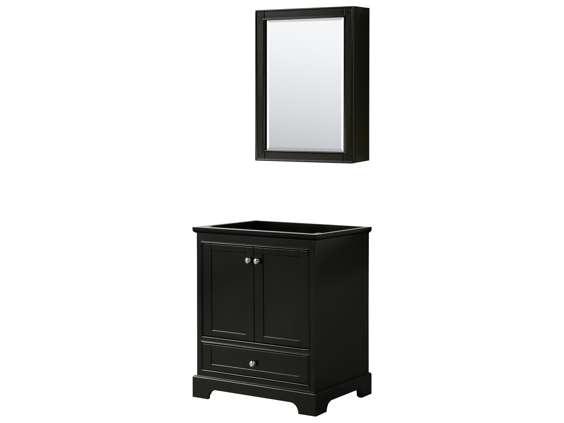Wyndham Collection Deborah 29" Dark Espresso Vanity