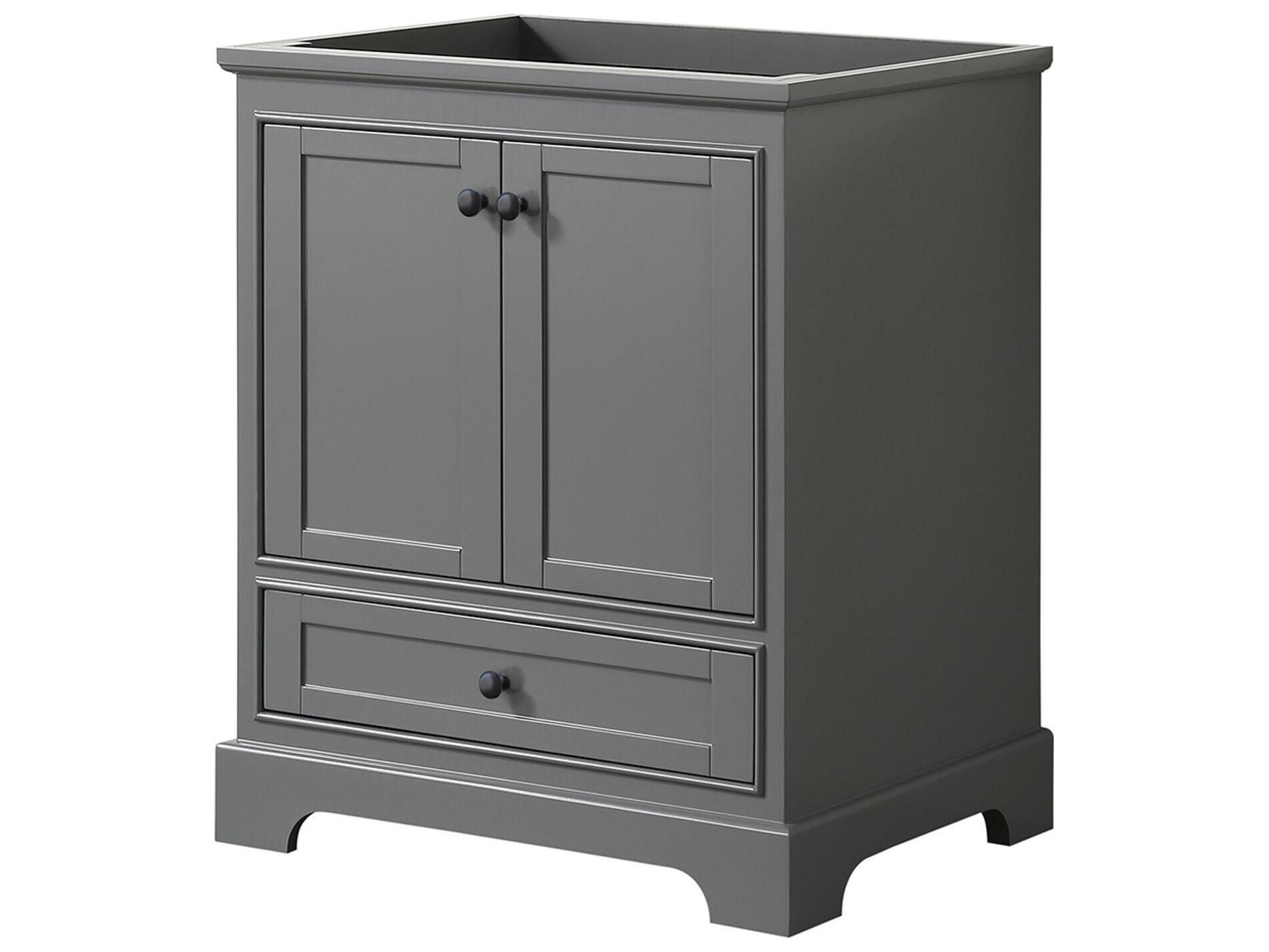 Wyndham Collection Deborah 29" Dark Gray Vanity