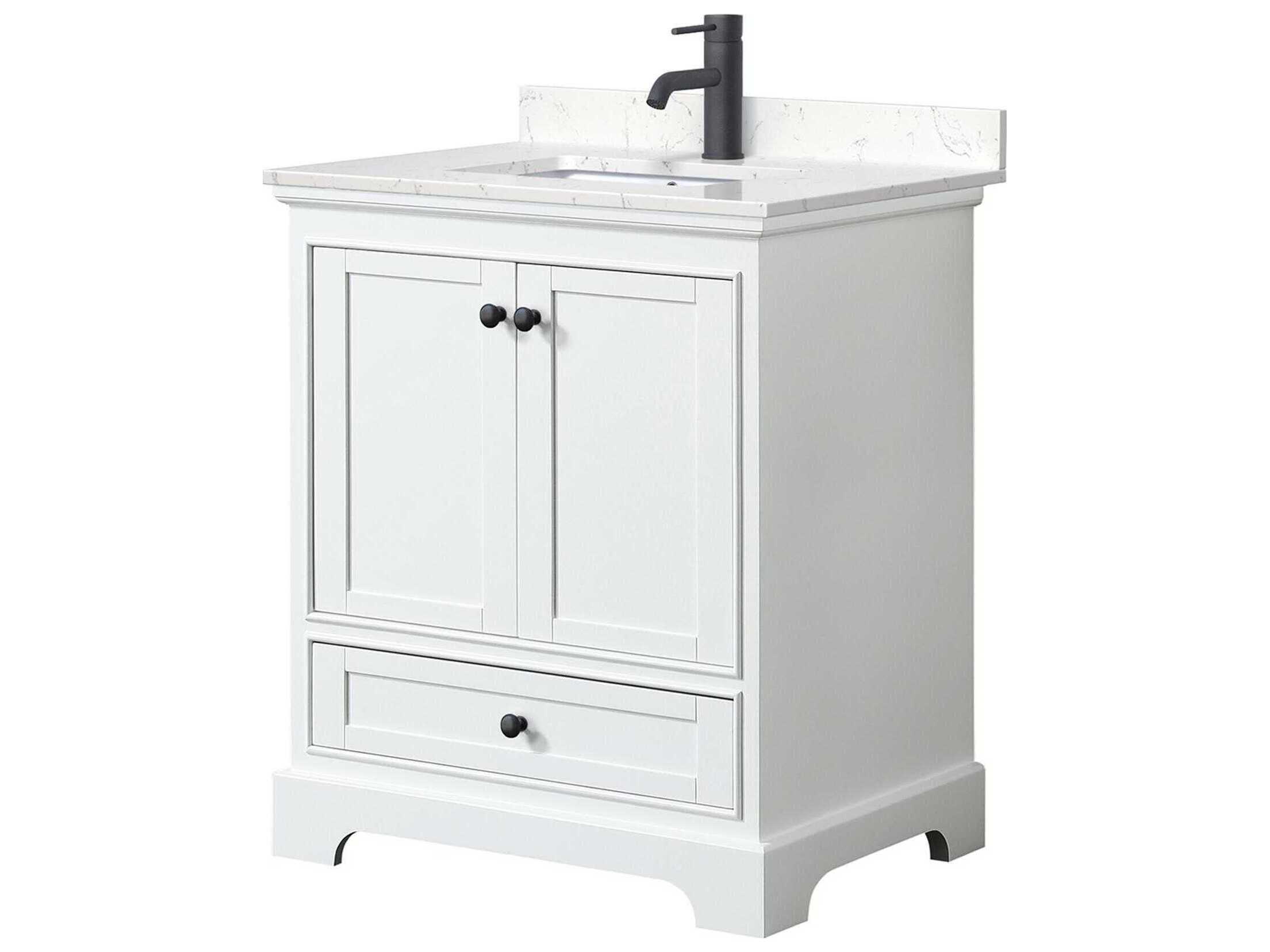 Wyndham Collection Deborah 30" White Vanity