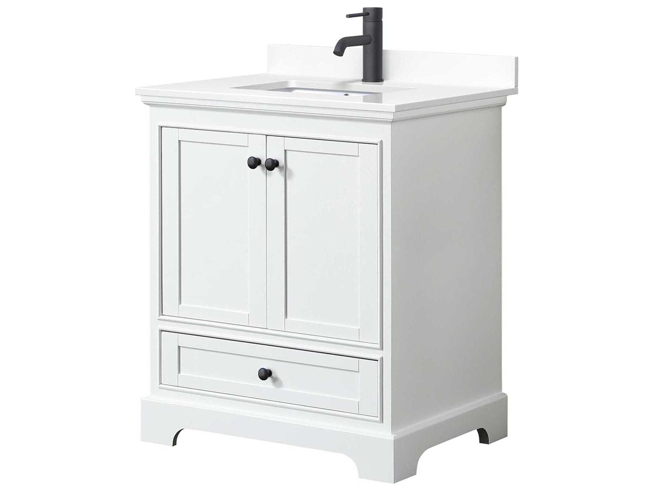 Wyndham Collection Deborah 30" White Vanity