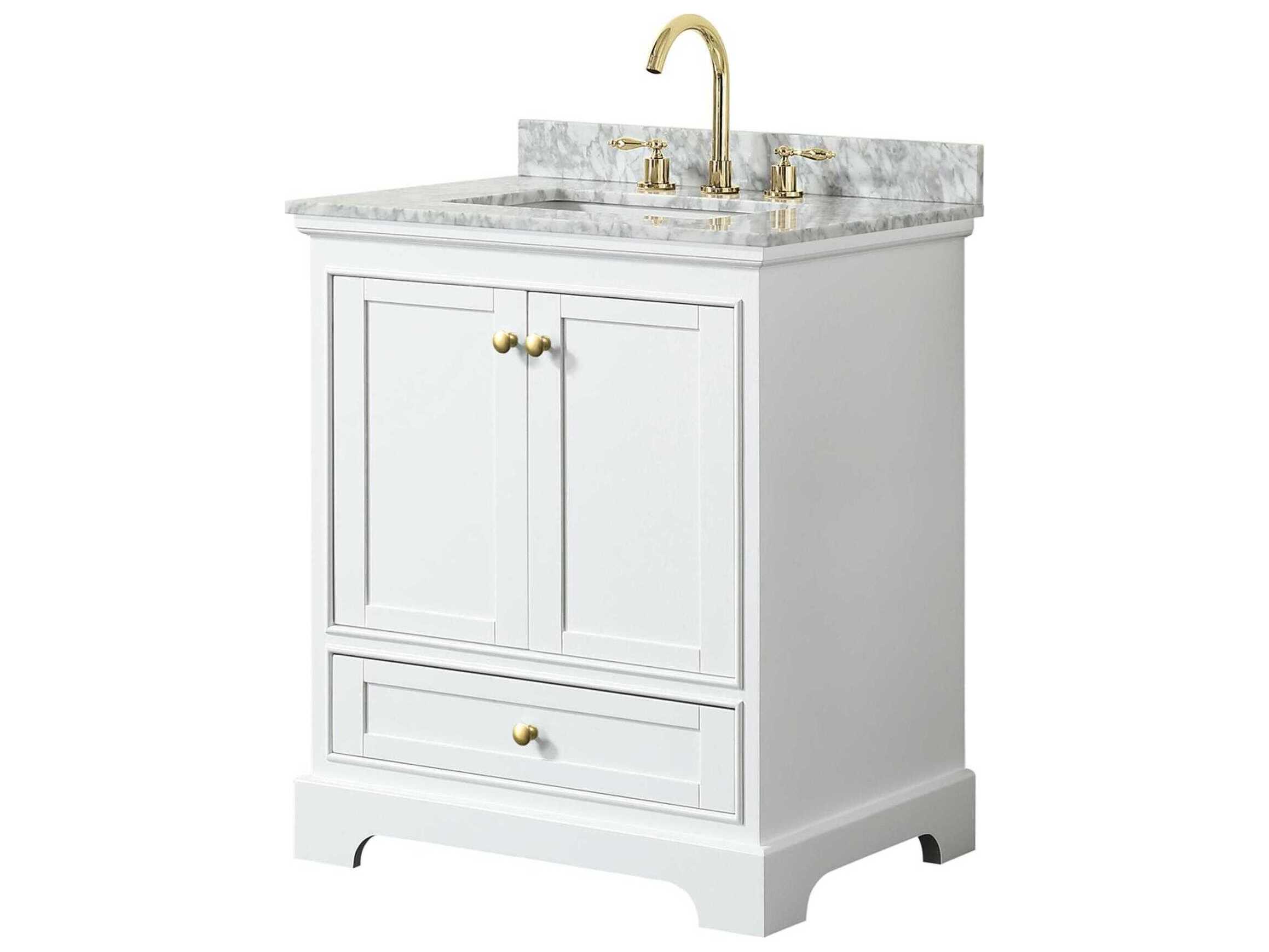 Wyndham Collection Deborah 30" White Vanity