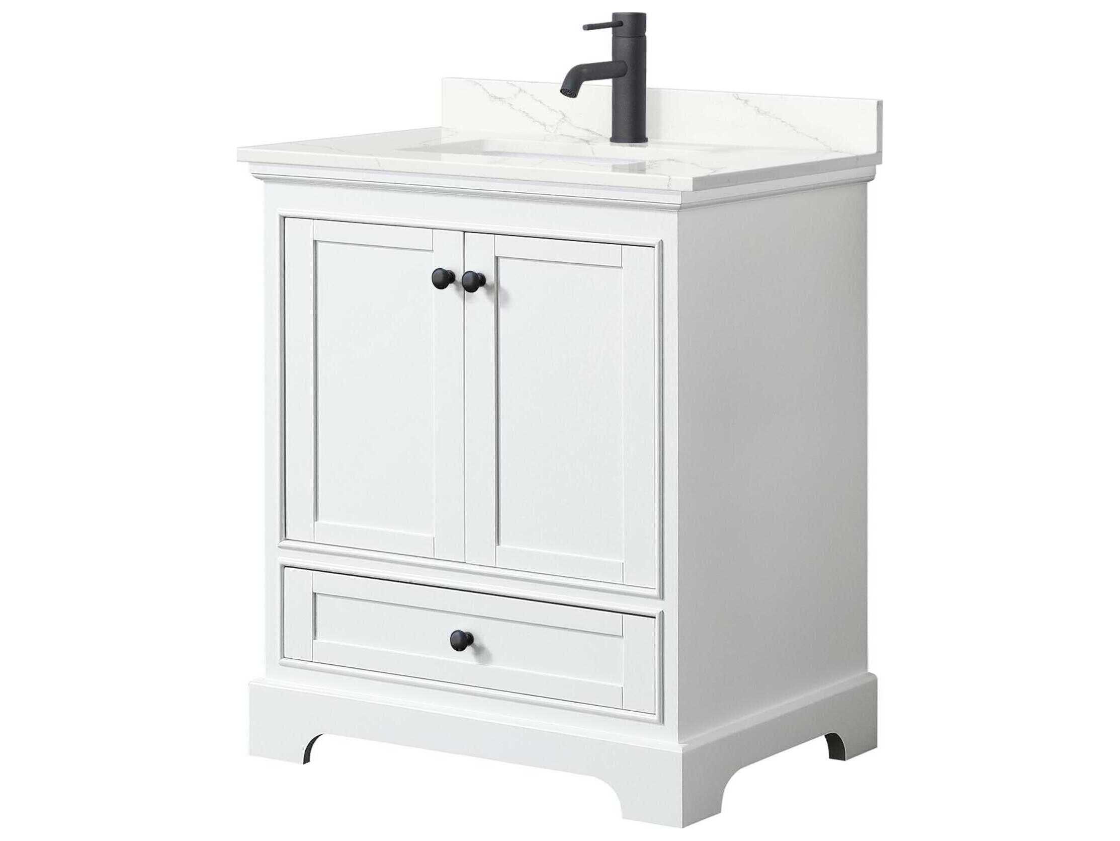 Wyndham Collection Deborah 30" White Vanity