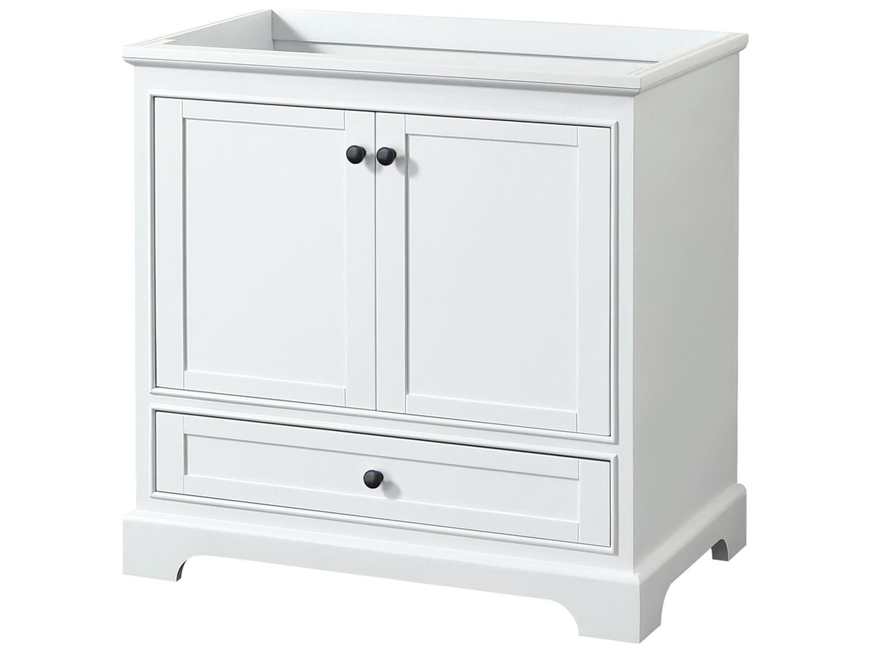 Wyndham Collection Deborah 35" White Vanity