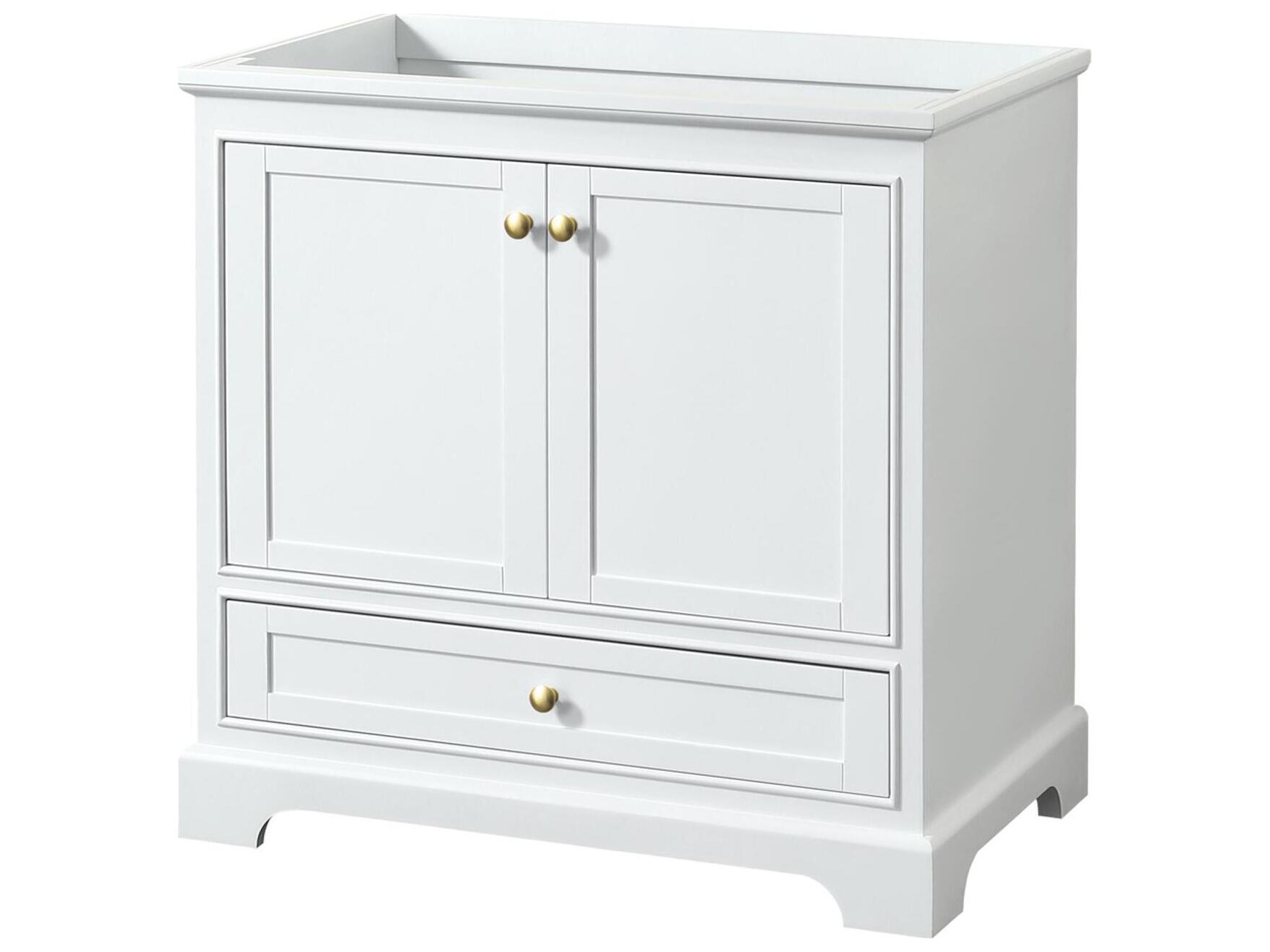 Wyndham Collection Deborah 35" White Vanity