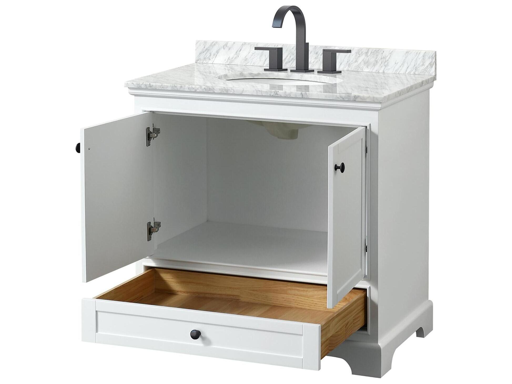 Wyndham Collection Deborah 36" White Vanity