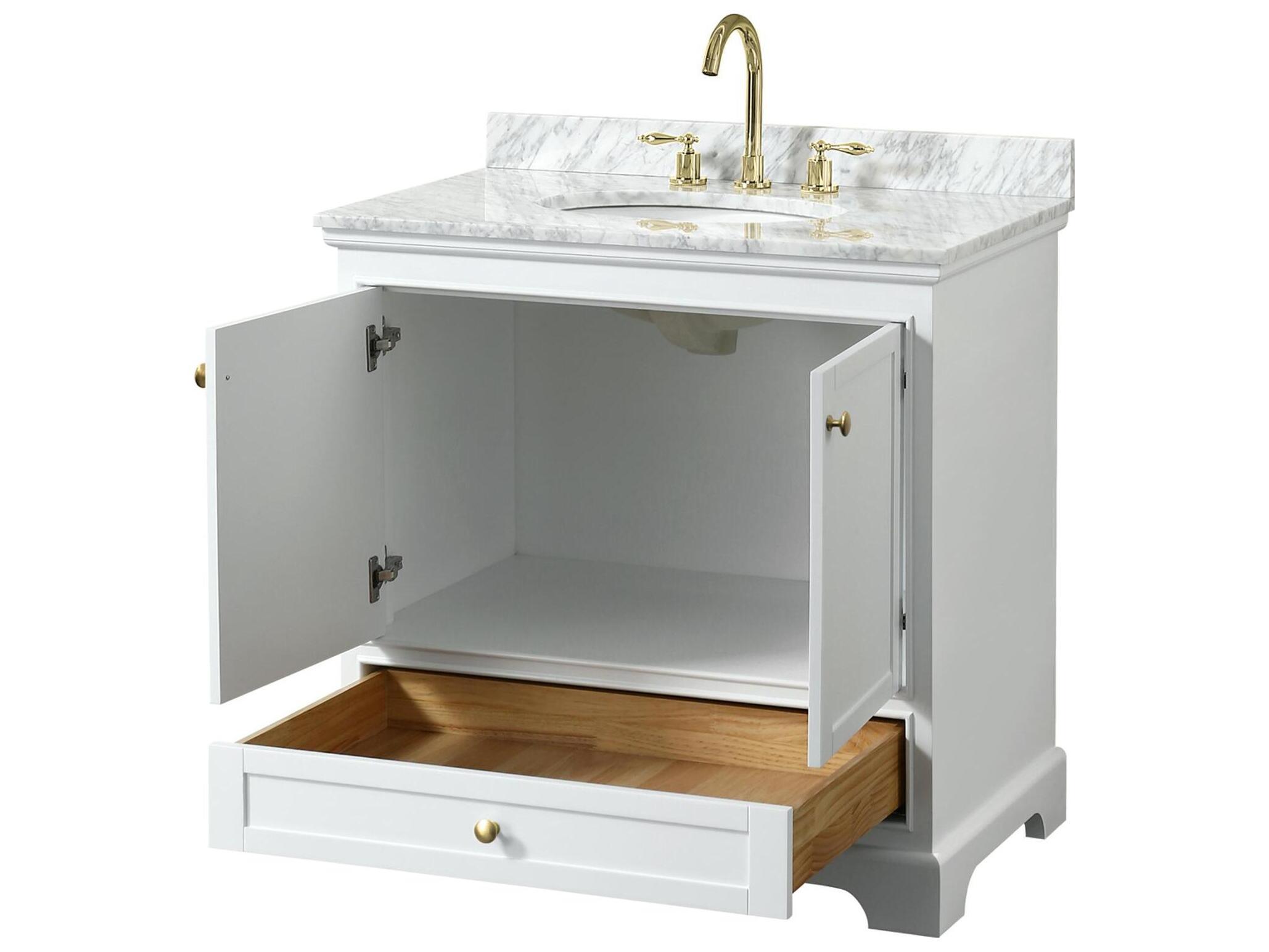 Wyndham Collection Deborah 36" White Vanity