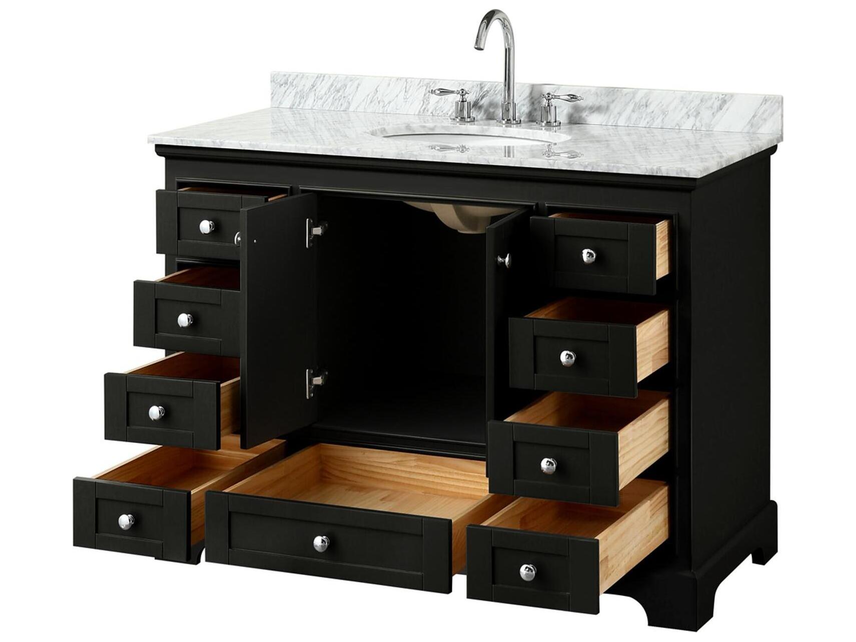 Wyndham Collection Deborah 48" Dark Espresso Vanity
