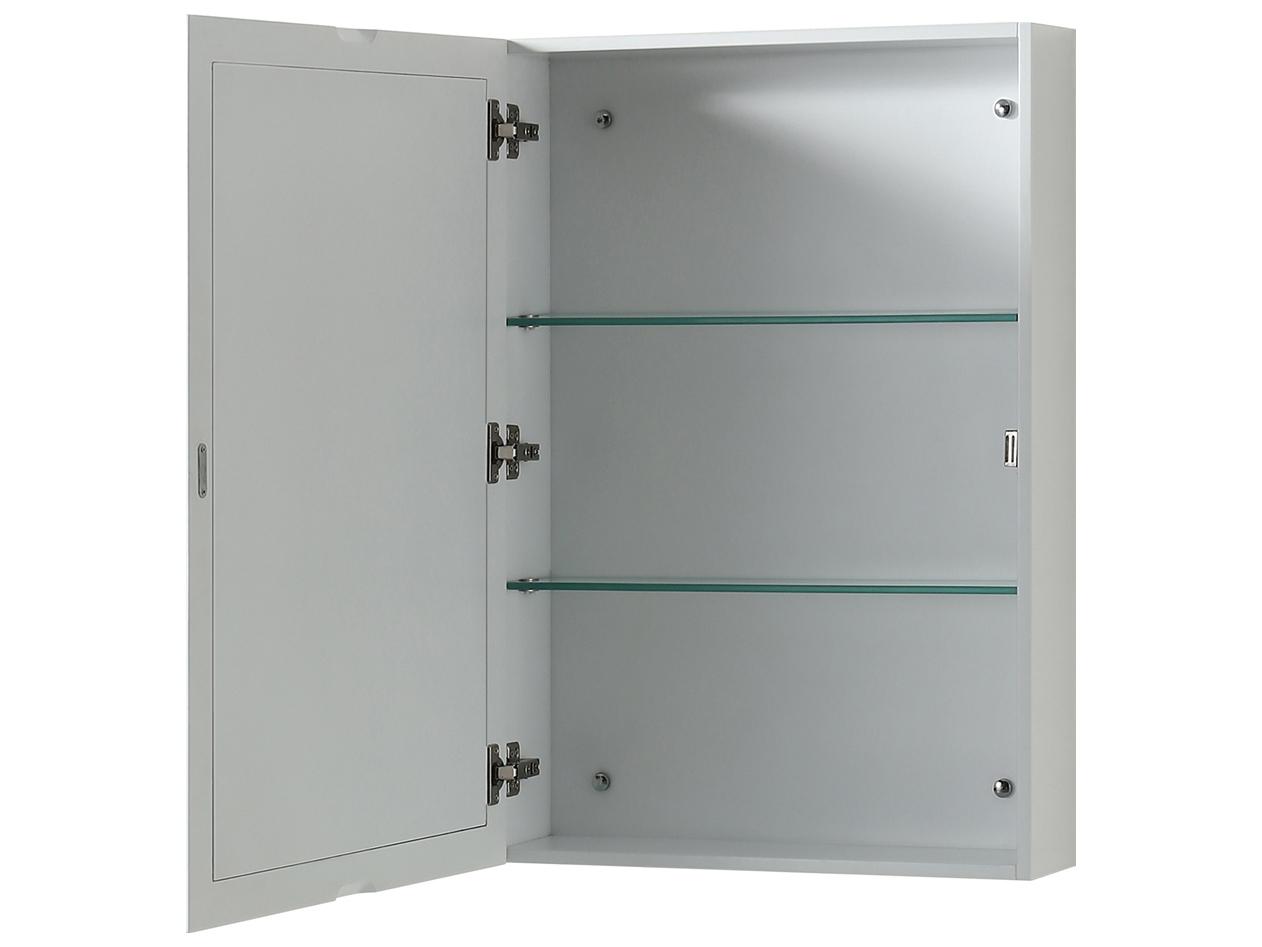 Wyndham Collection Deborah 47" White Vanity with Medicine Cabinet