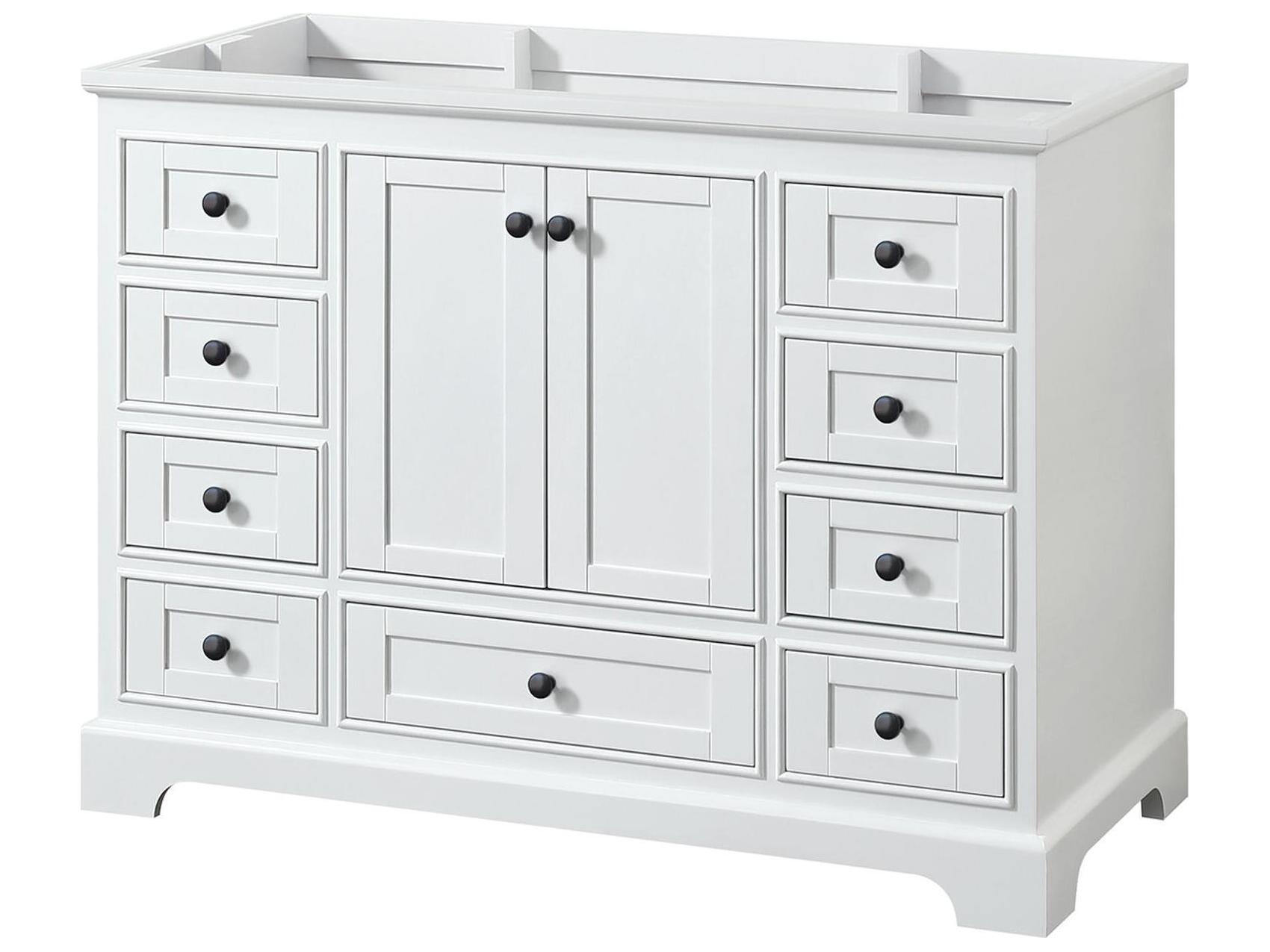 Wyndham Collection Deborah 47" White Vanity