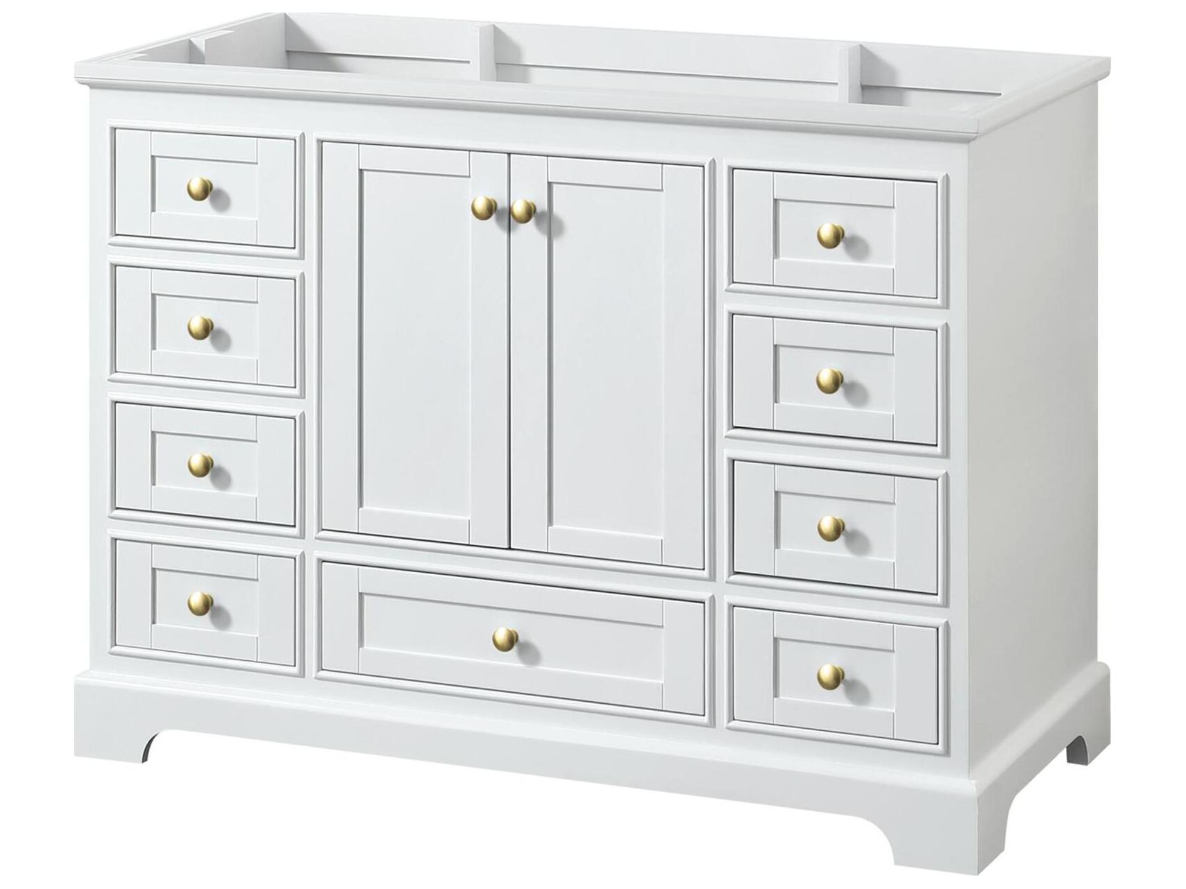 Wyndham Collection Deborah 47" White Vanity