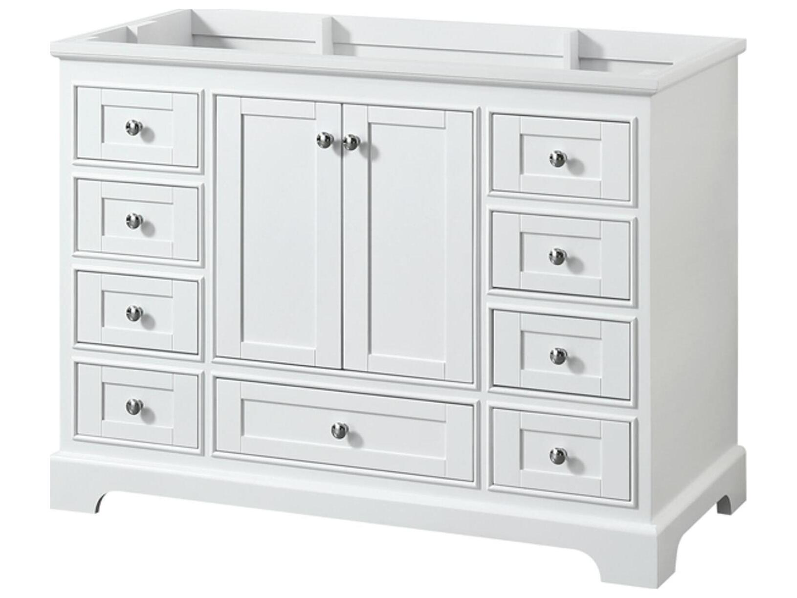 Wyndham Collection Deborah 47" White Vanity