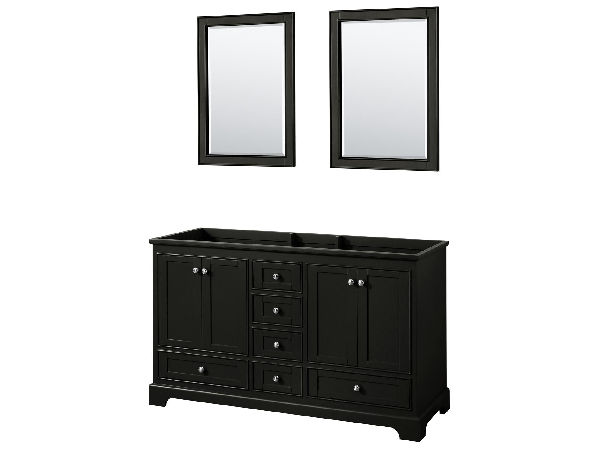 Wyndham Collection Deborah 59" Dark Espresso Vanity