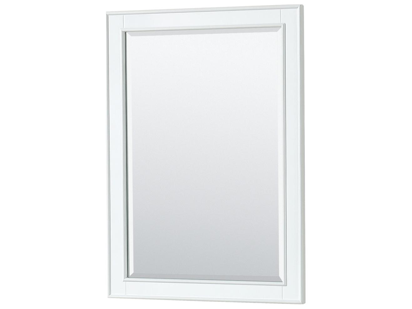 Wyndham Collection Deborah 59" White Vanity with 24" Mirror