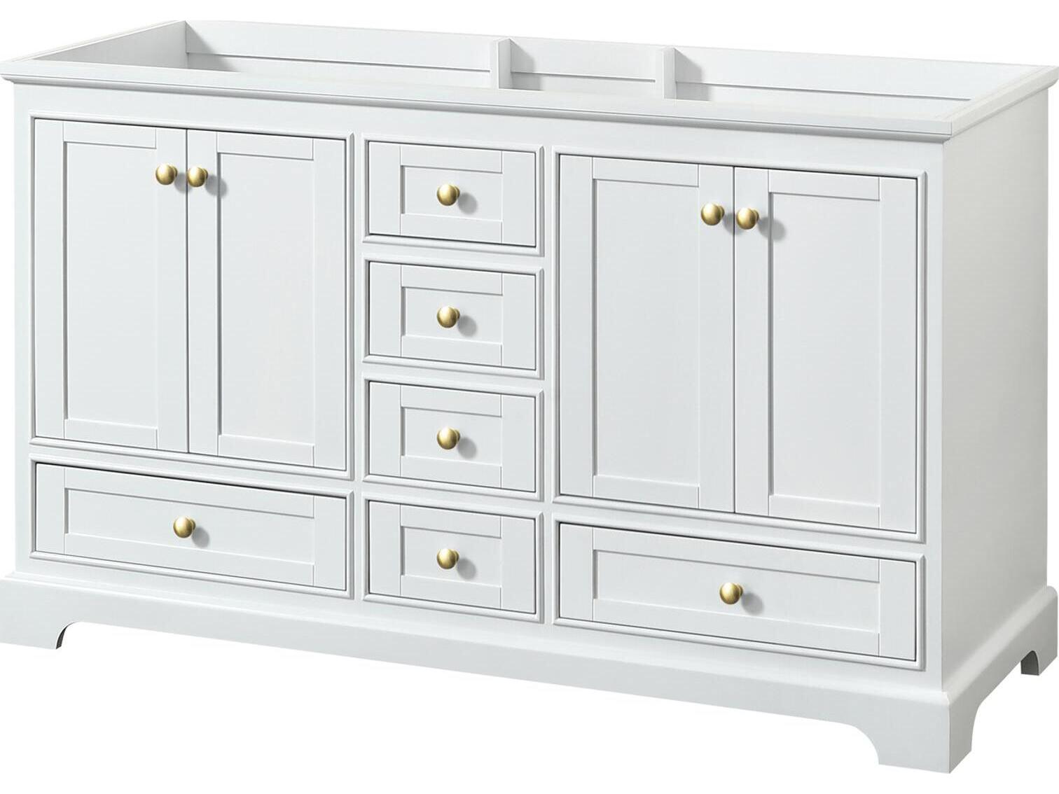 Wyndham Collection Deborah 59" White Vanity