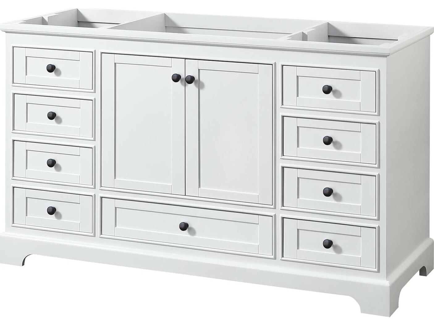Wyndham Collection Deborah 59" White Vanity
