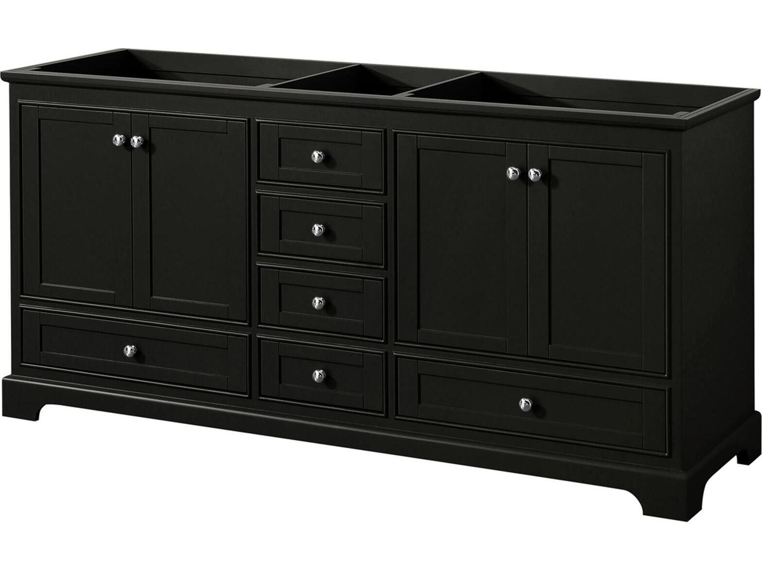 Wyndham Collection Deborah 71" Dark Espresso Vanity