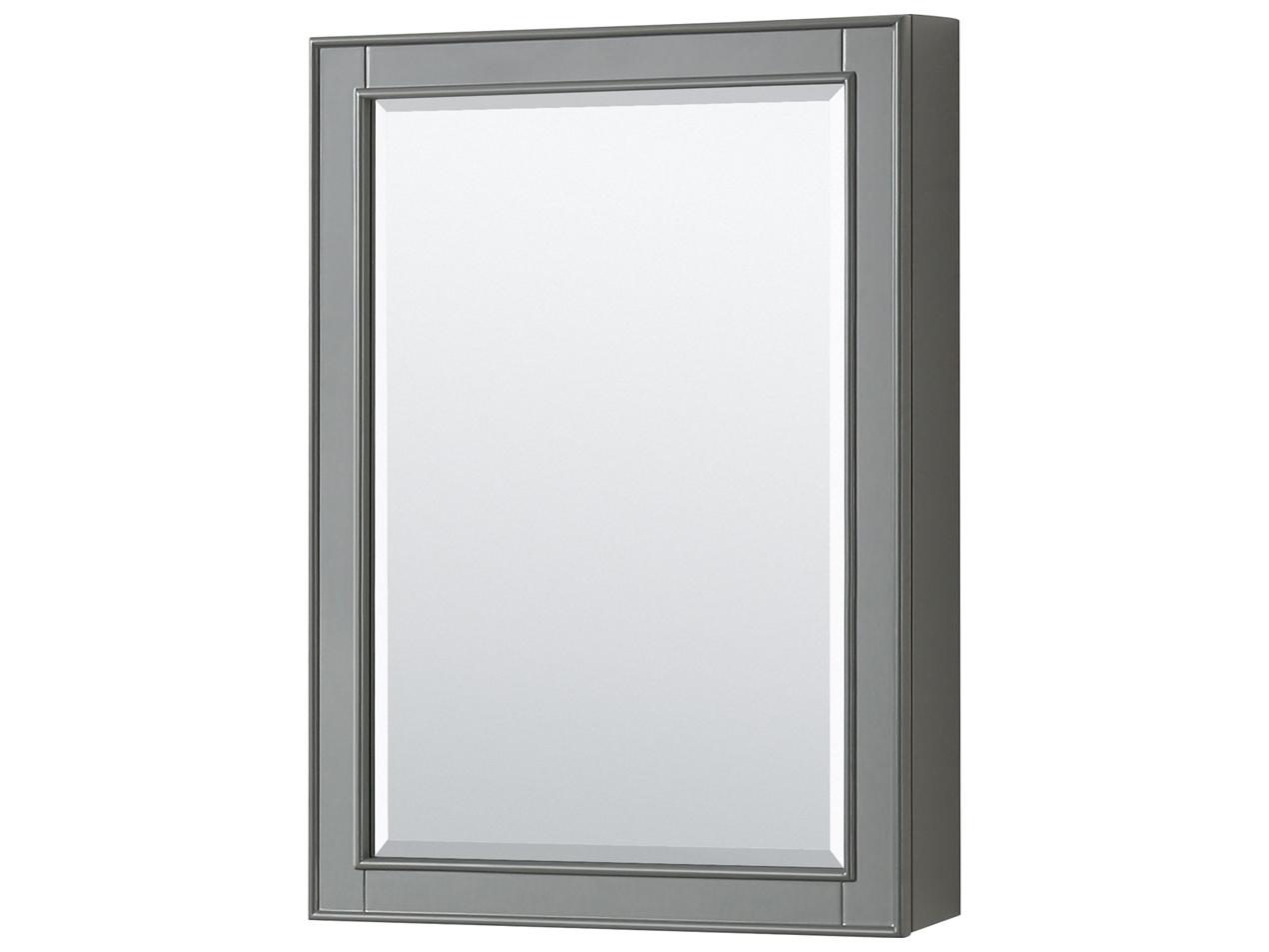 Wyndham Collection Deborah 72" Dark Gray Vanity with Medicine Cabinet