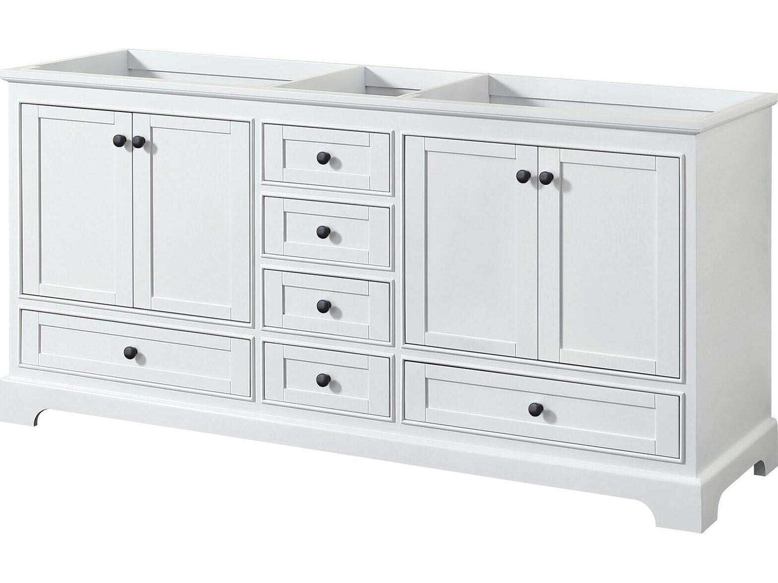 Wyndham Collection Deborah 71" White Vanity