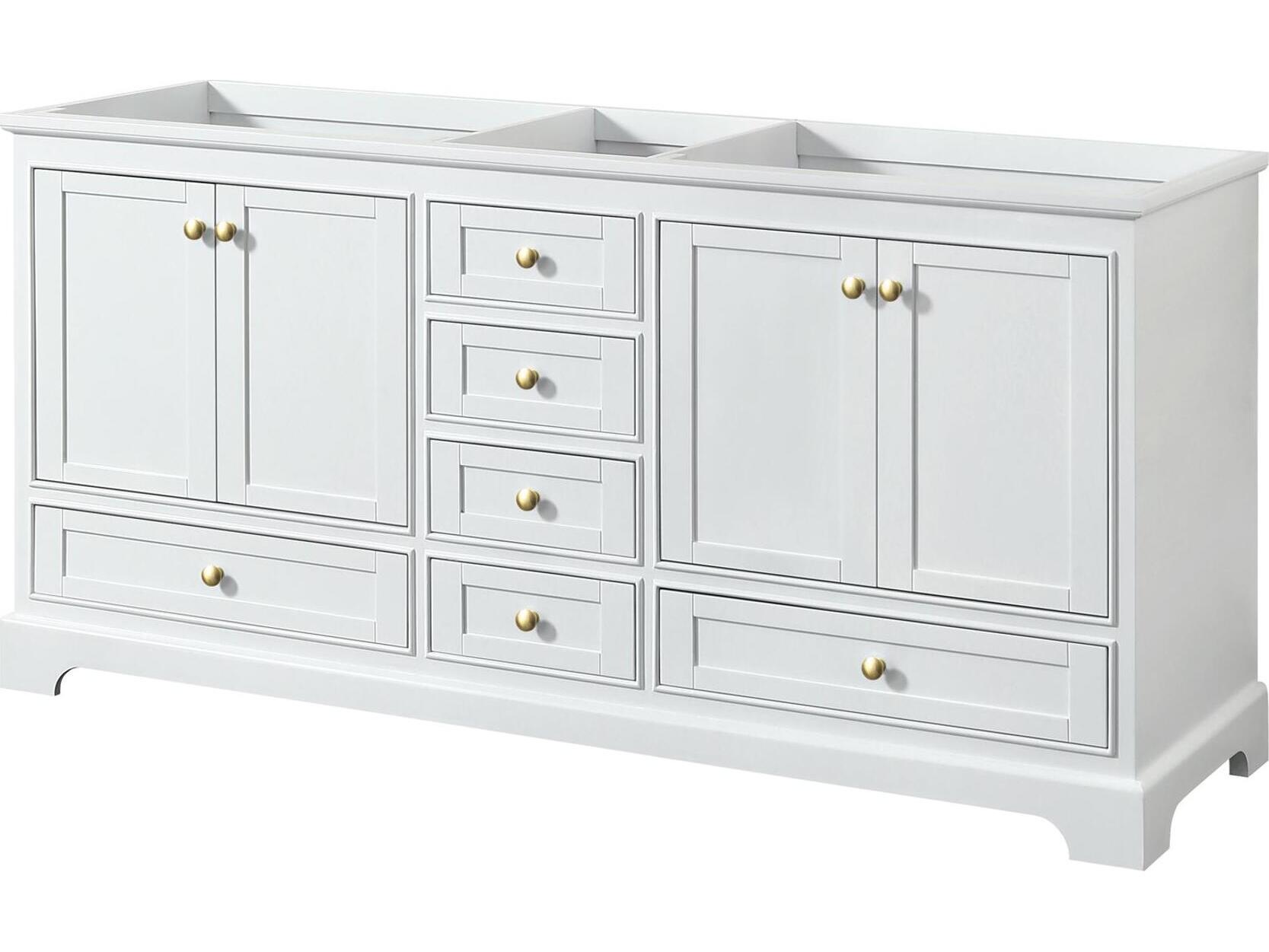 Wyndham Collection Deborah 71" White Vanity