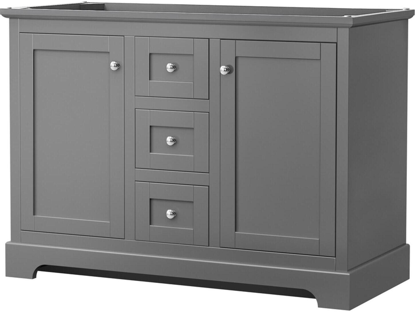 Wyndham Collection Avery 47" Dark Gray Vanity