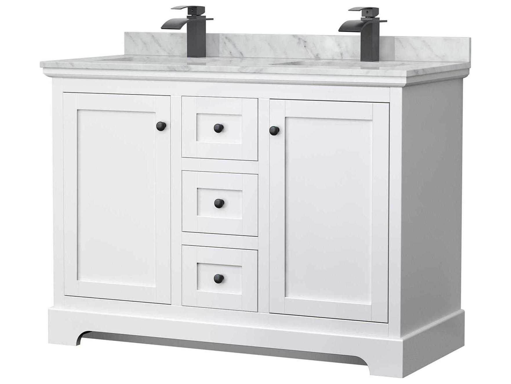 Wyndham Collection Avery 48" White Vanity