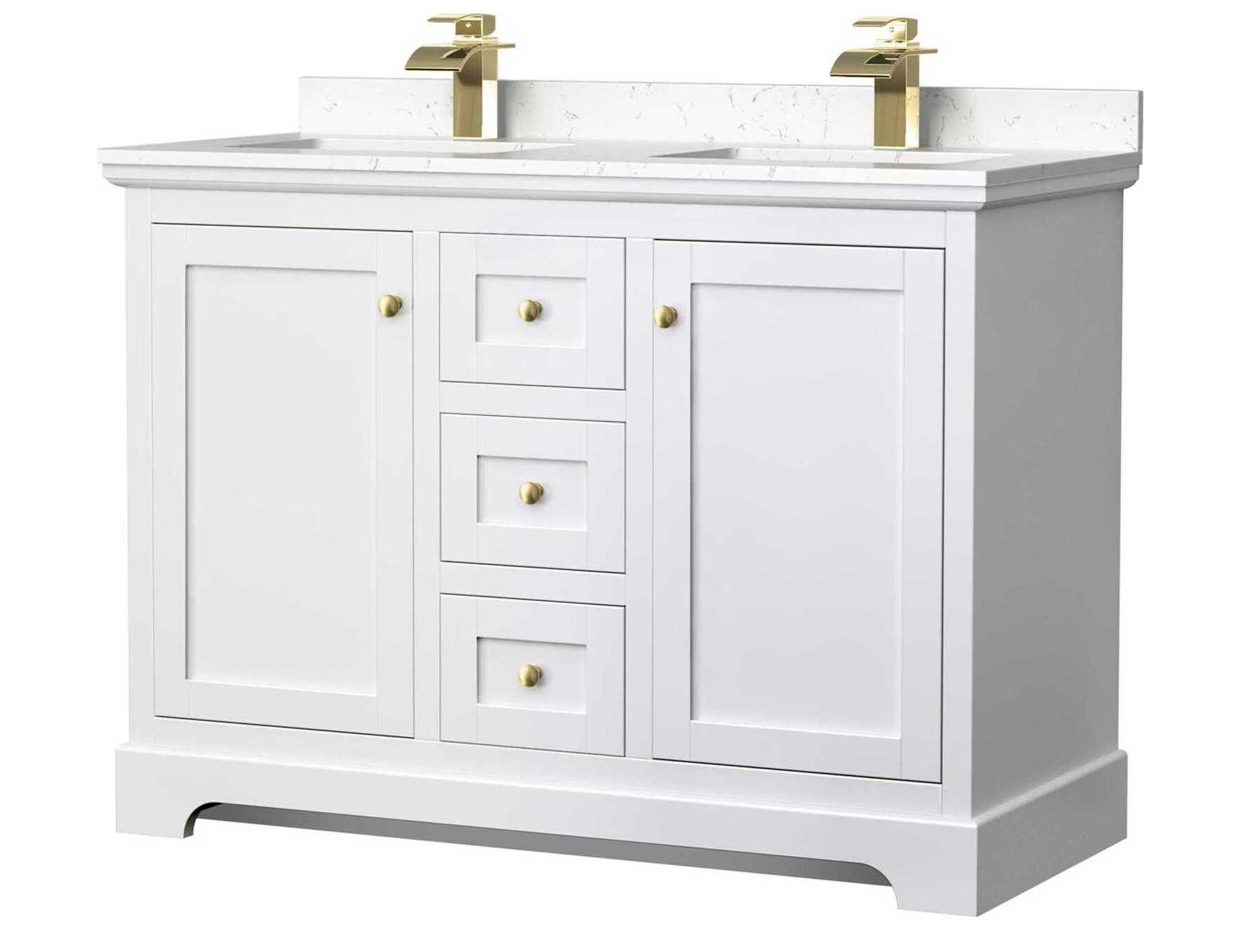Wyndham Collection Avery 48" White Vanity