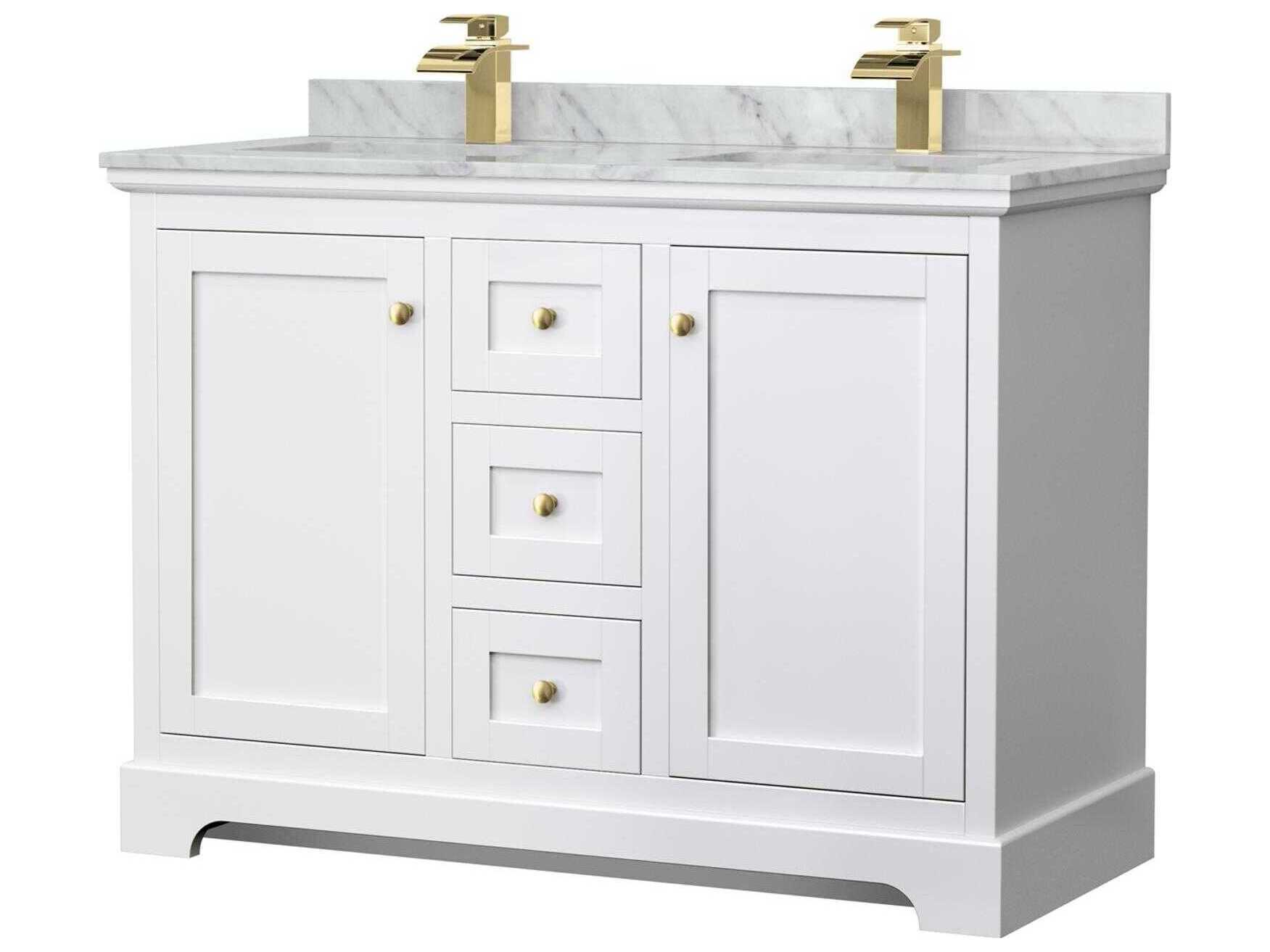 Wyndham Collection Avery 48" White Vanity
