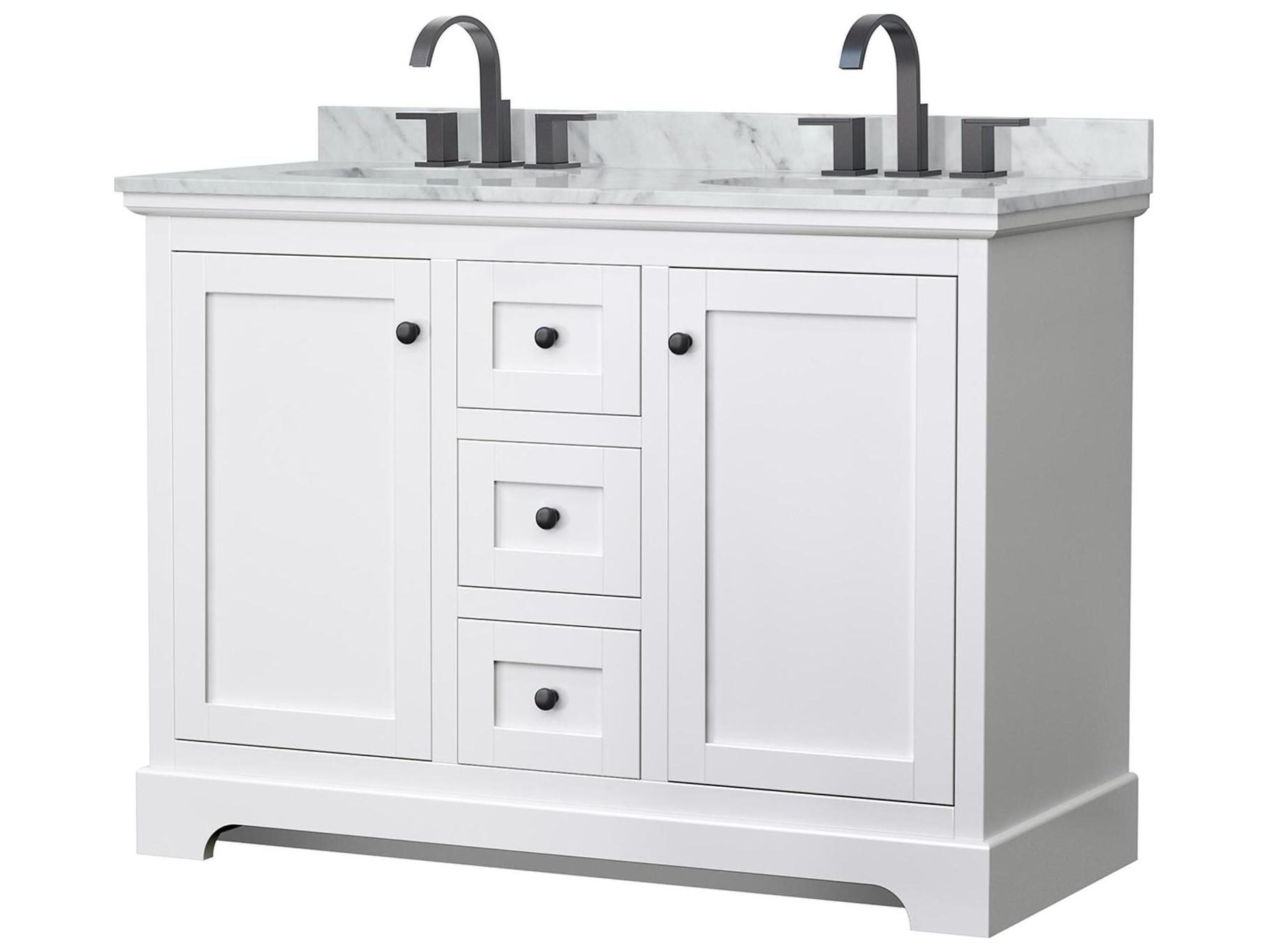 Wyndham Collection Avery 48" White Vanity