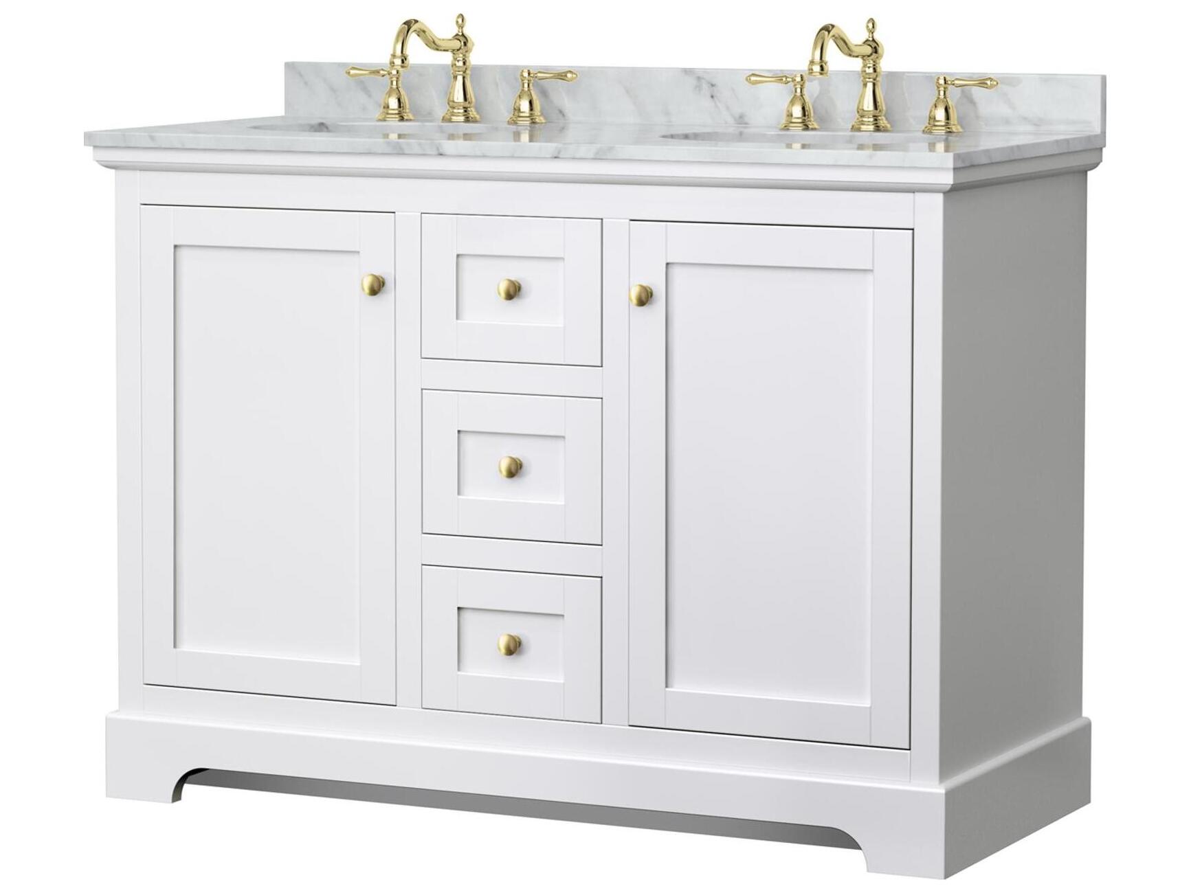 Wyndham Collection Avery 48" White Vanity