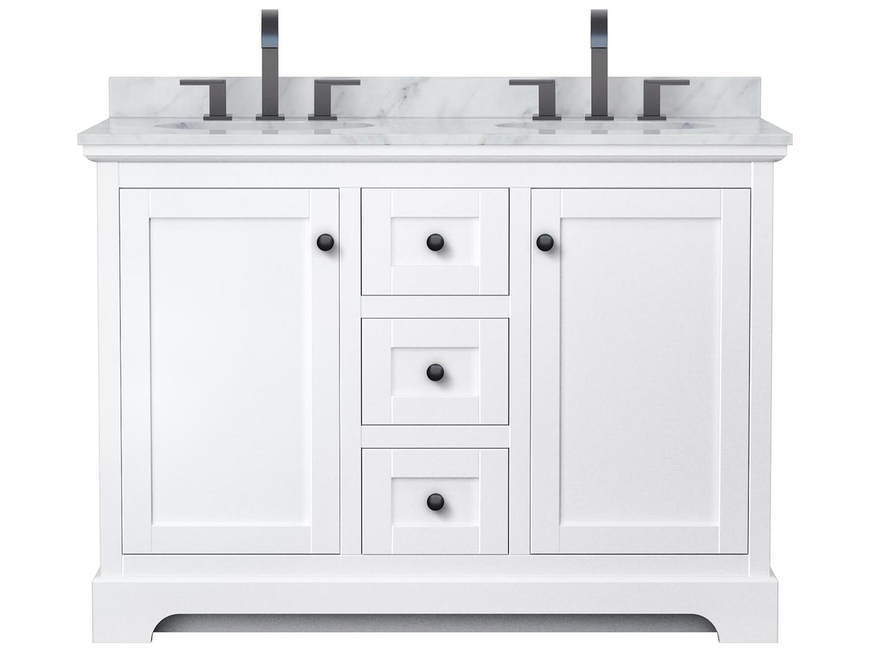 Wyndham Collection Avery 48" White Vanity