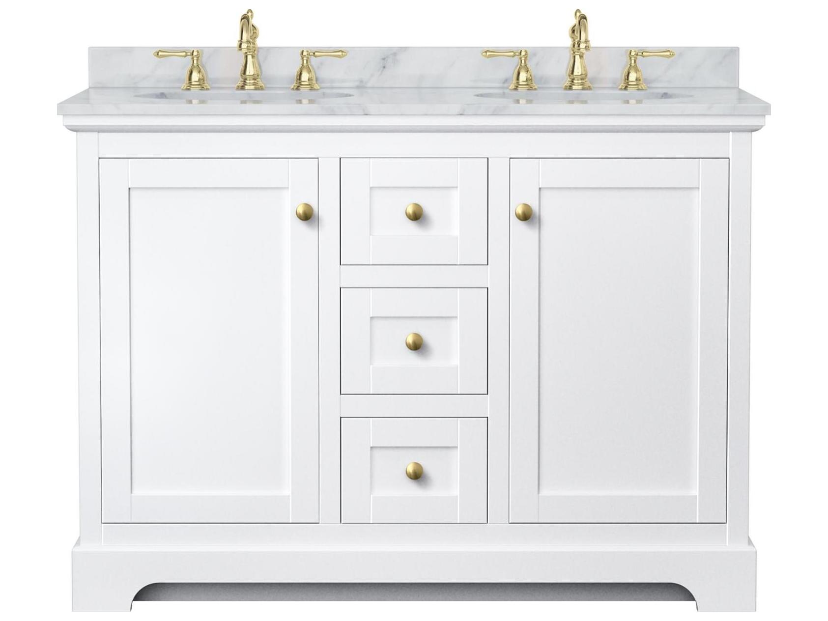 Wyndham Collection Avery 48" White Vanity