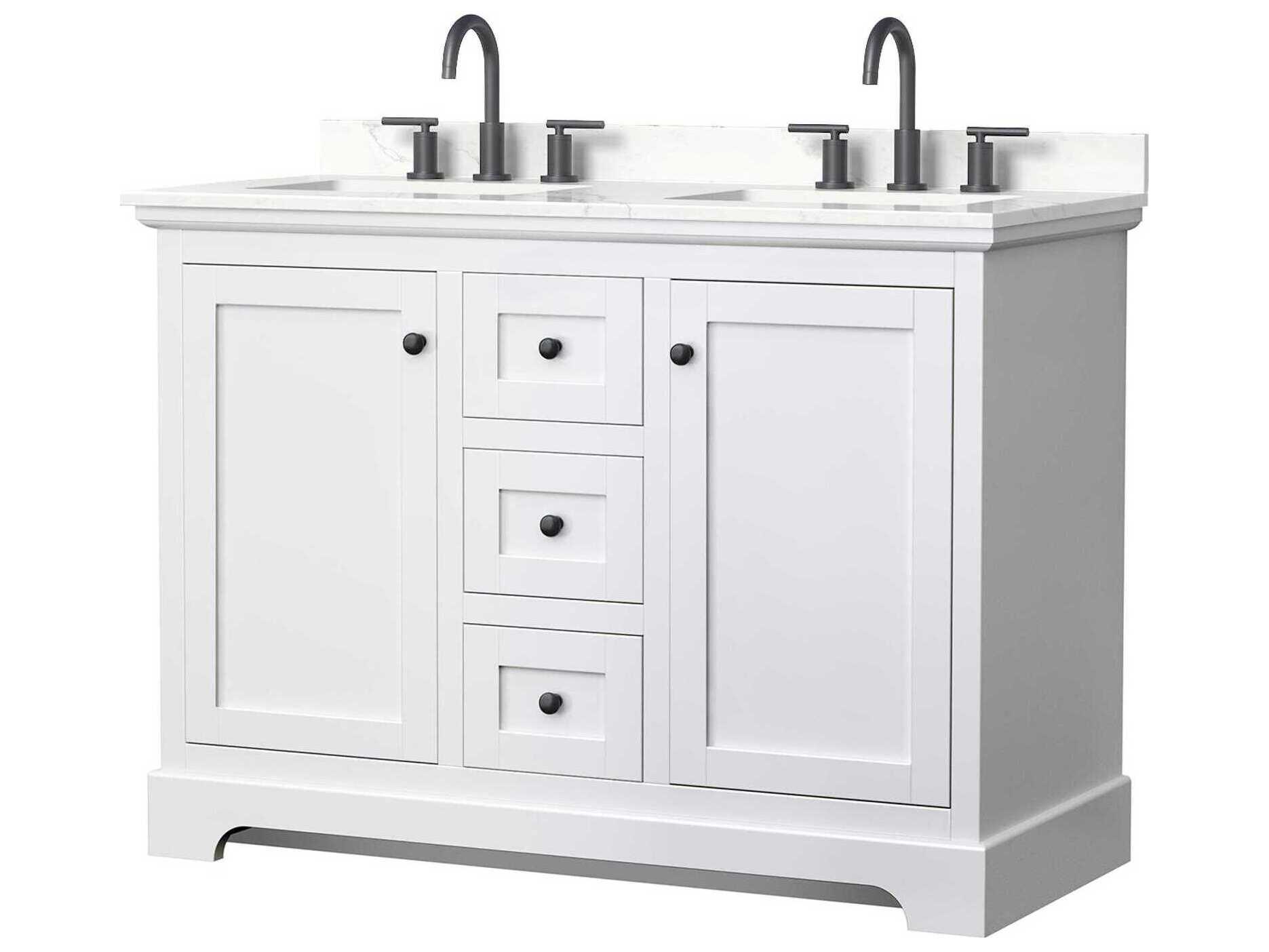 Wyndham Collection Avery 48" White Vanity