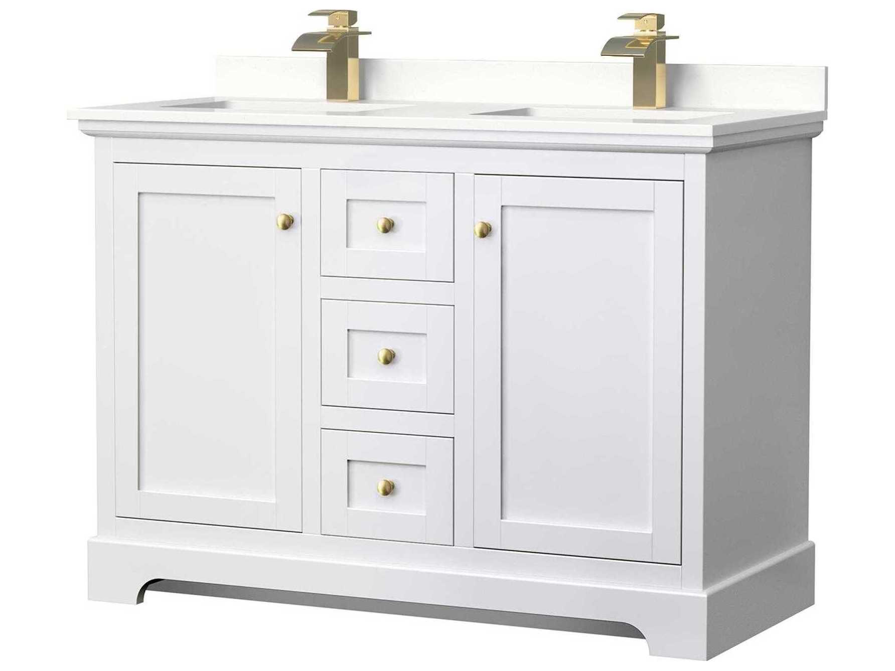 Wyndham Collection Avery 48" White Vanity