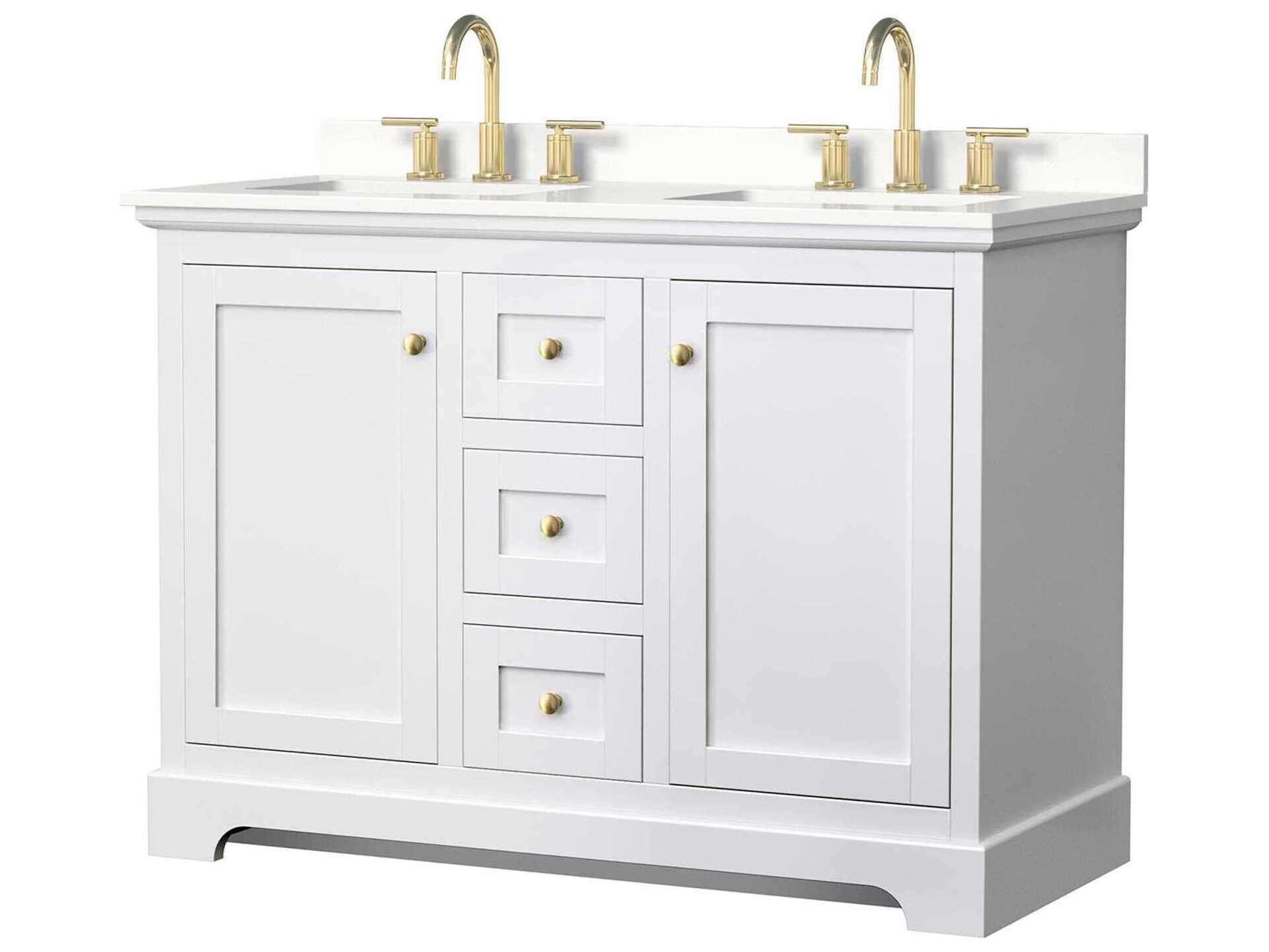 Wyndham Collection Avery 48" White Vanity