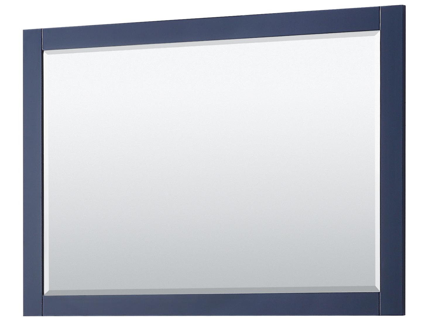 Wyndham Collection Avery 48" Dark Blue Vanity with 46" Mirror