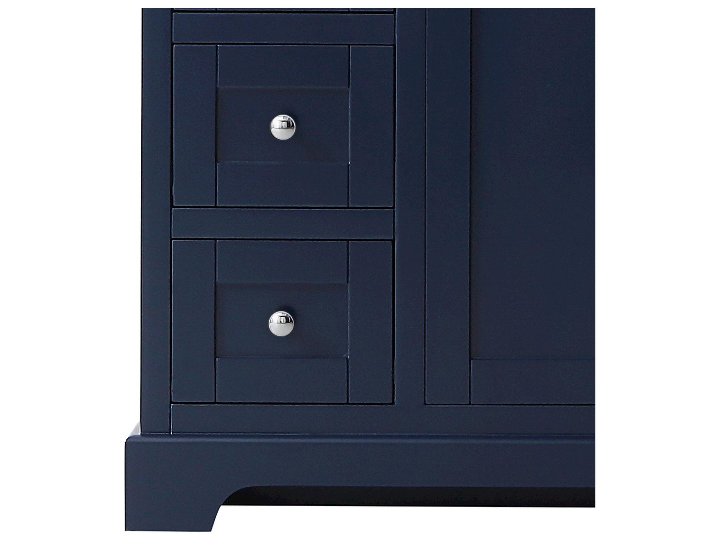Wyndham Collection Avery 47" Dark Blue Vanity