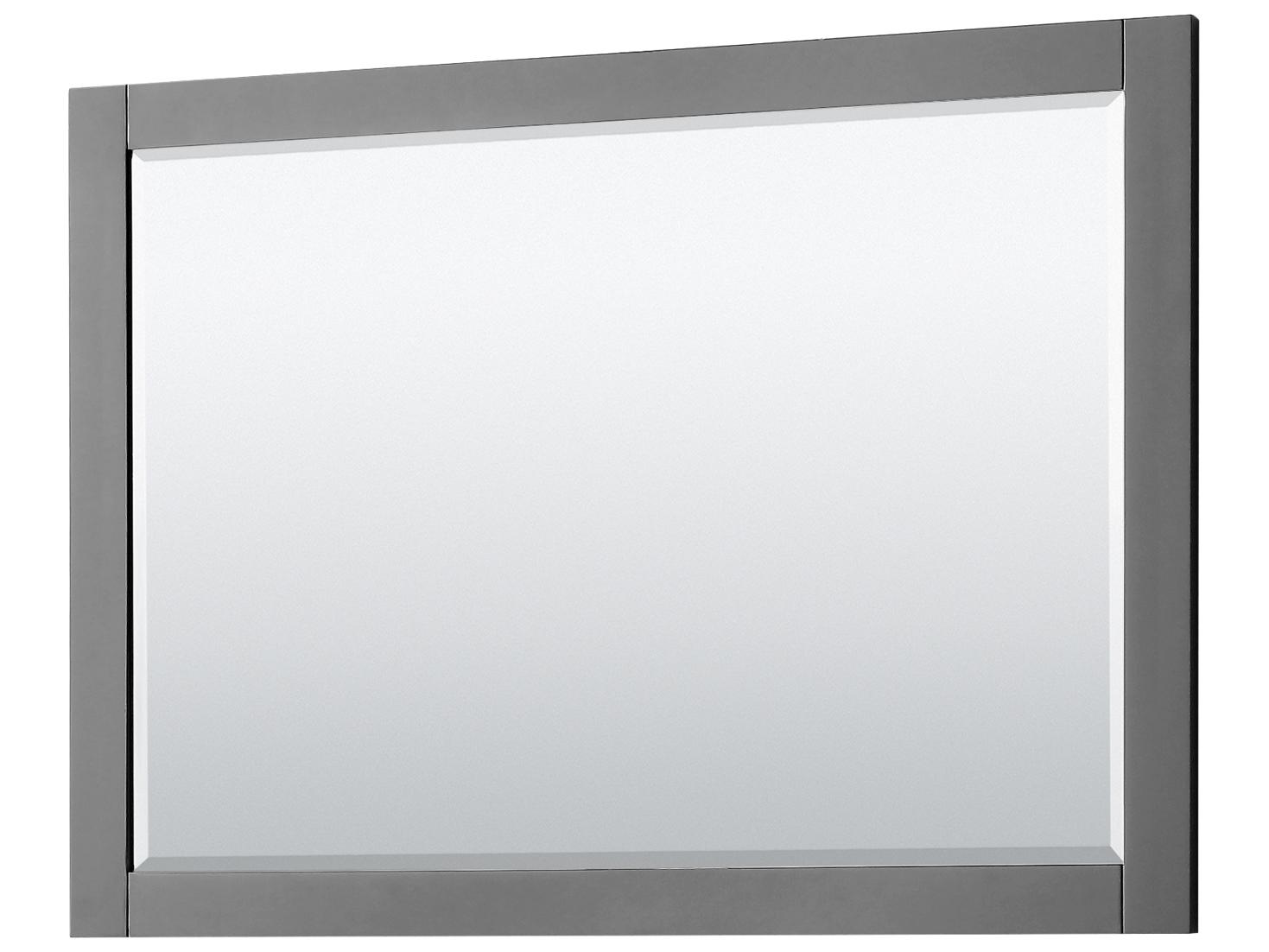 Wyndham Collection Avery 47" Dark Gray Vanity with 46" Mirror