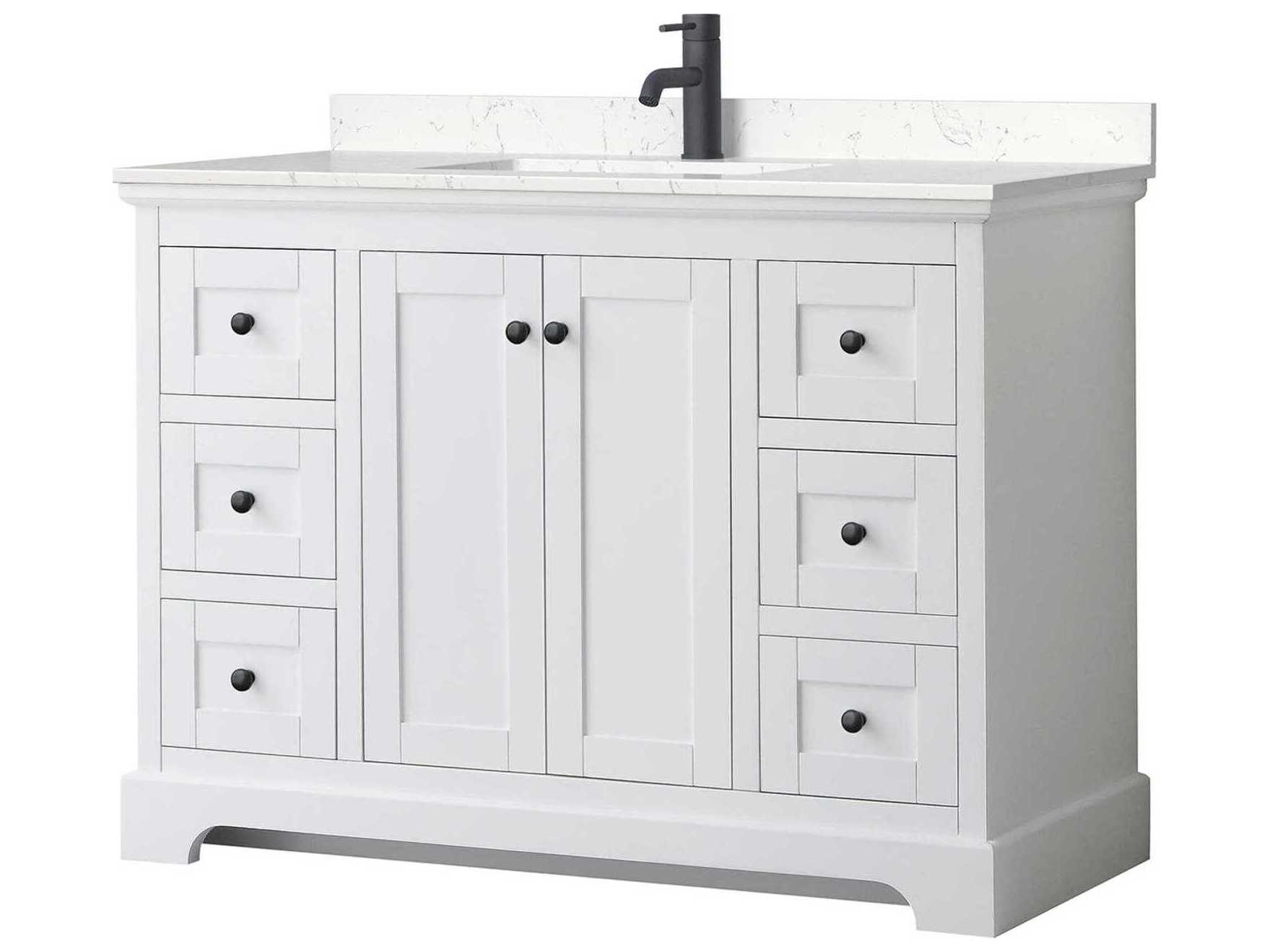 Wyndham Collection Avery 48" White Vanity