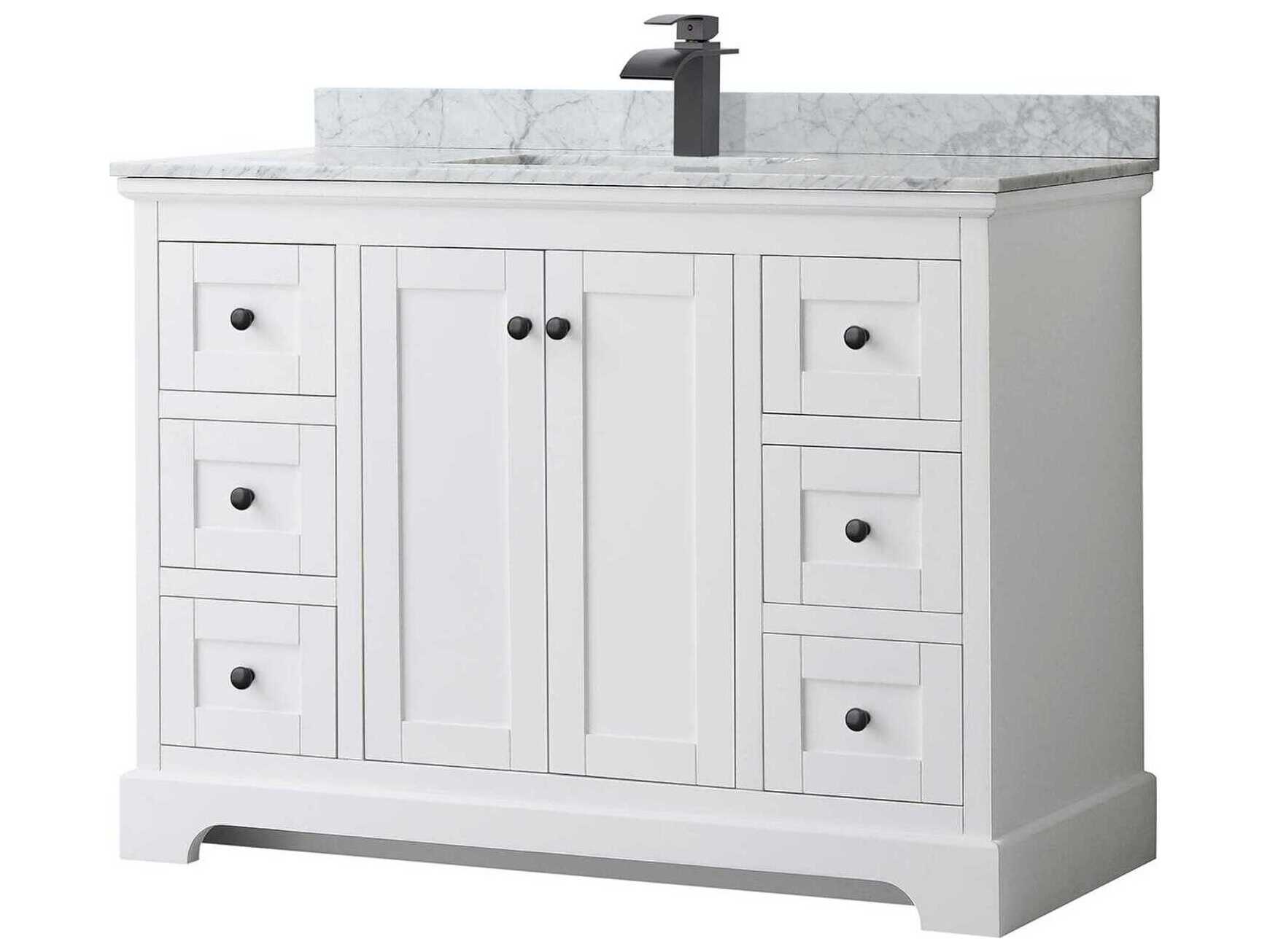 Wyndham Collection Avery 48" White Vanity