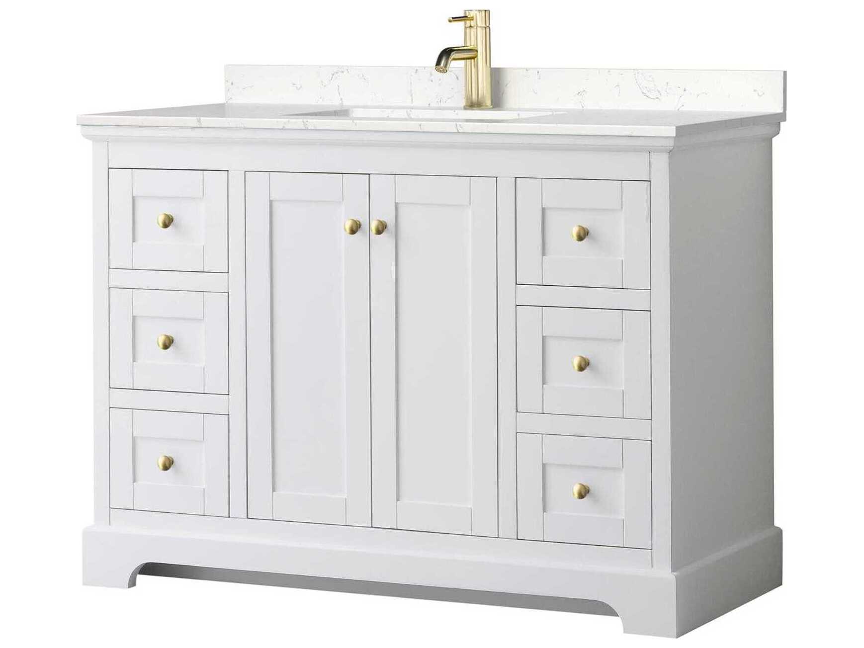 Wyndham Collection Avery 48" White Vanity