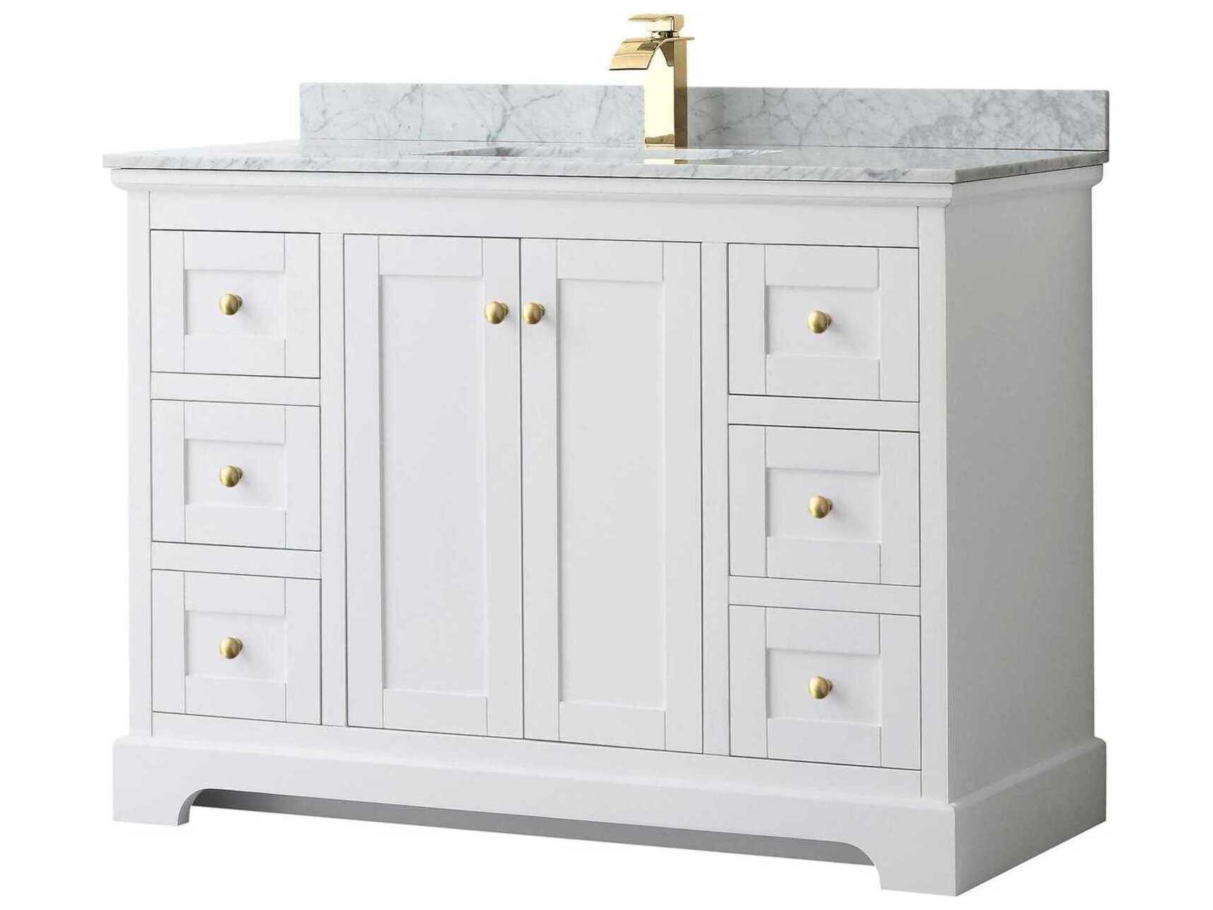 Wyndham Collection Avery 48" White Vanity