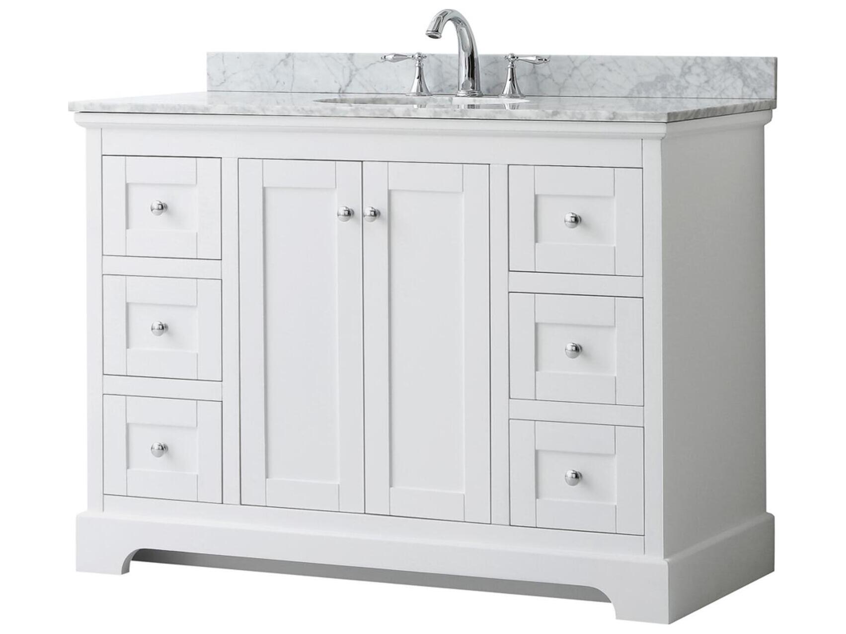 Wyndham Collection Avery 48" White Vanity