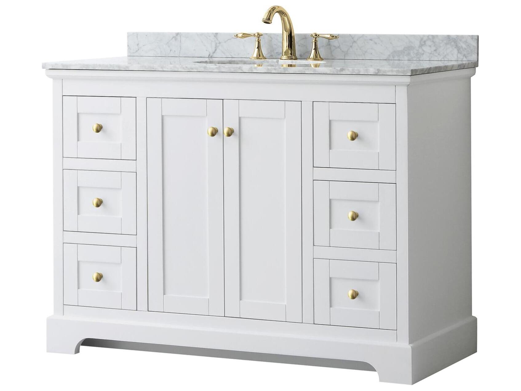 Wyndham Collection Avery 48" White Vanity