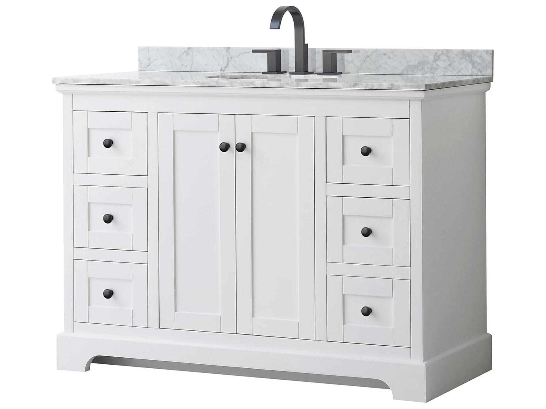Wyndham Collection Avery 48" White Vanity
