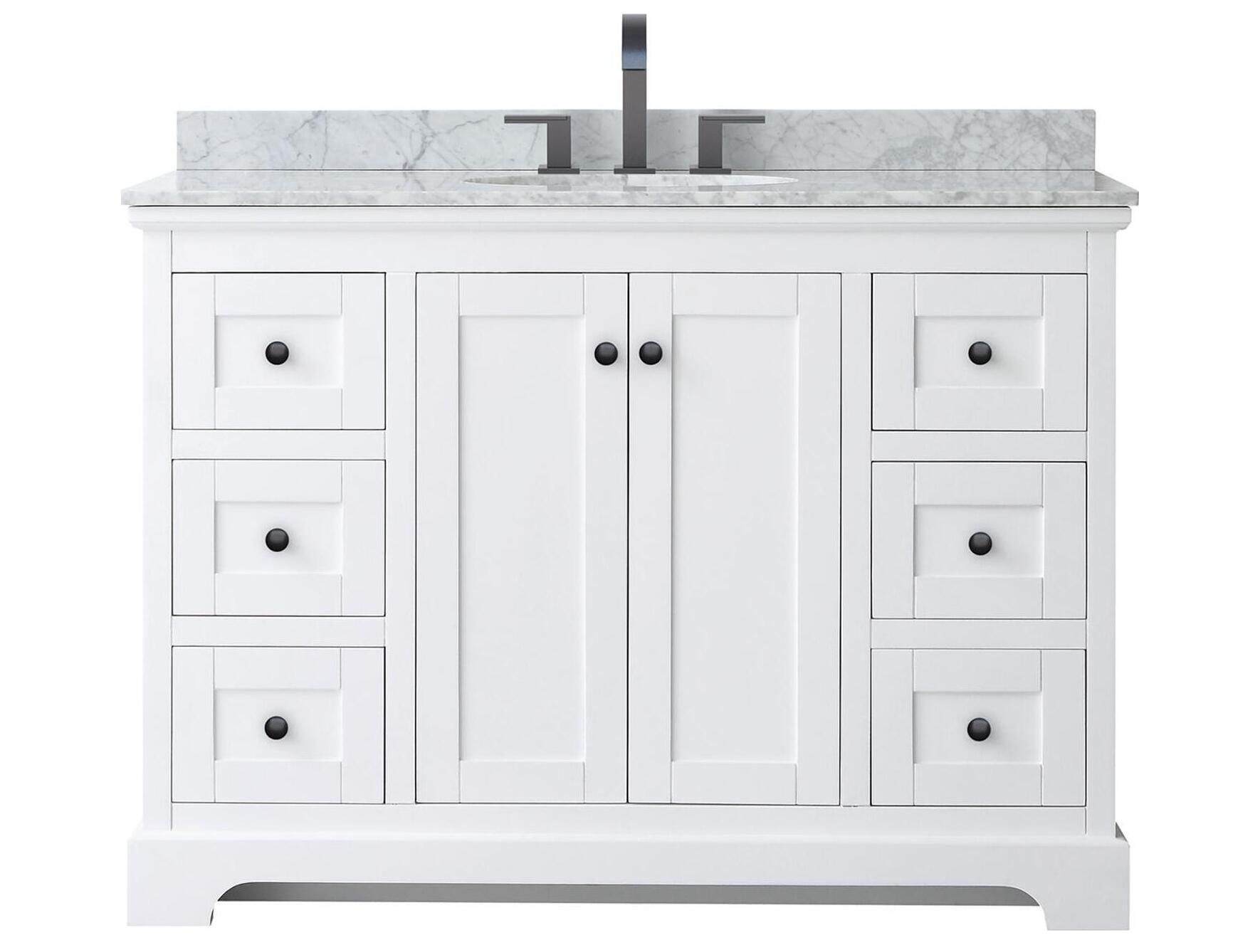 Wyndham Collection Avery 48" White Vanity