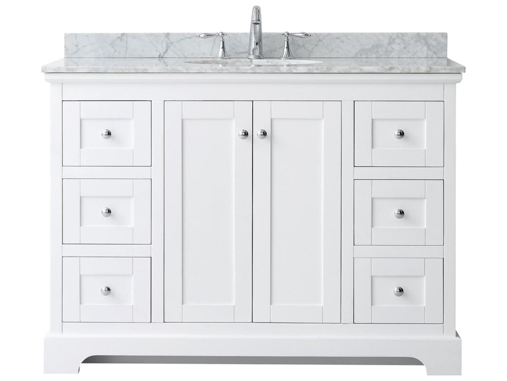 Wyndham Collection Avery 48" White Vanity